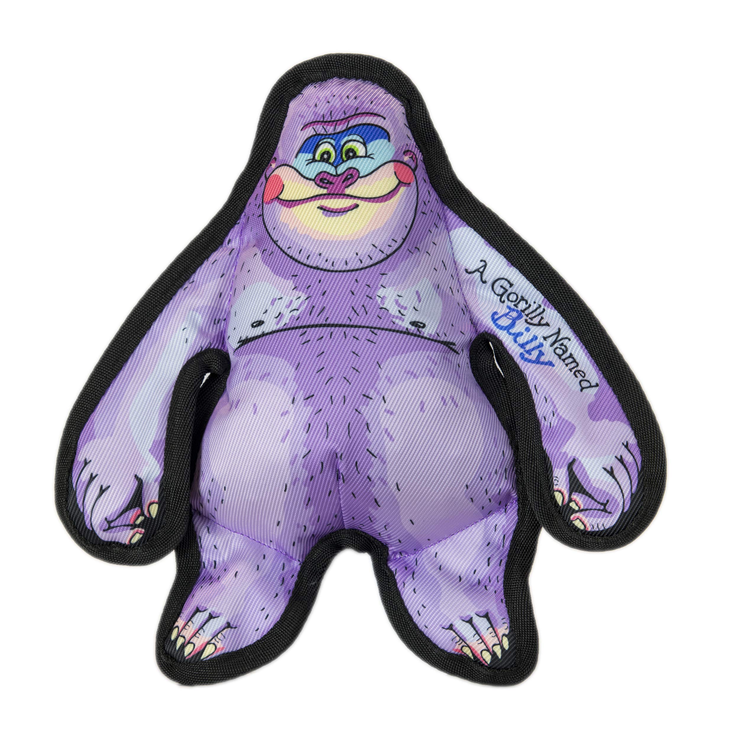 Fuzzu Durable Dog Toy With Squeaker - Tough Chew Toy, Wild Woodies - A Gorilly Named Billy, Small 6'