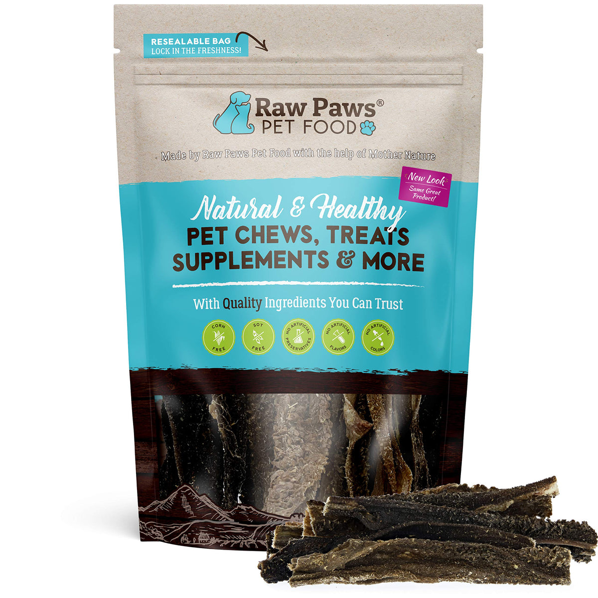 Raw Paws Green Lamb Tripe Sticks For Dogs, 10-Pack - Single Ingredient, Crunchy Green Tripe Lamb Dog Treats - Grass-Fed, Free Range Dehydrated Lamb Tripe For Dogs All Natural Dog Chews