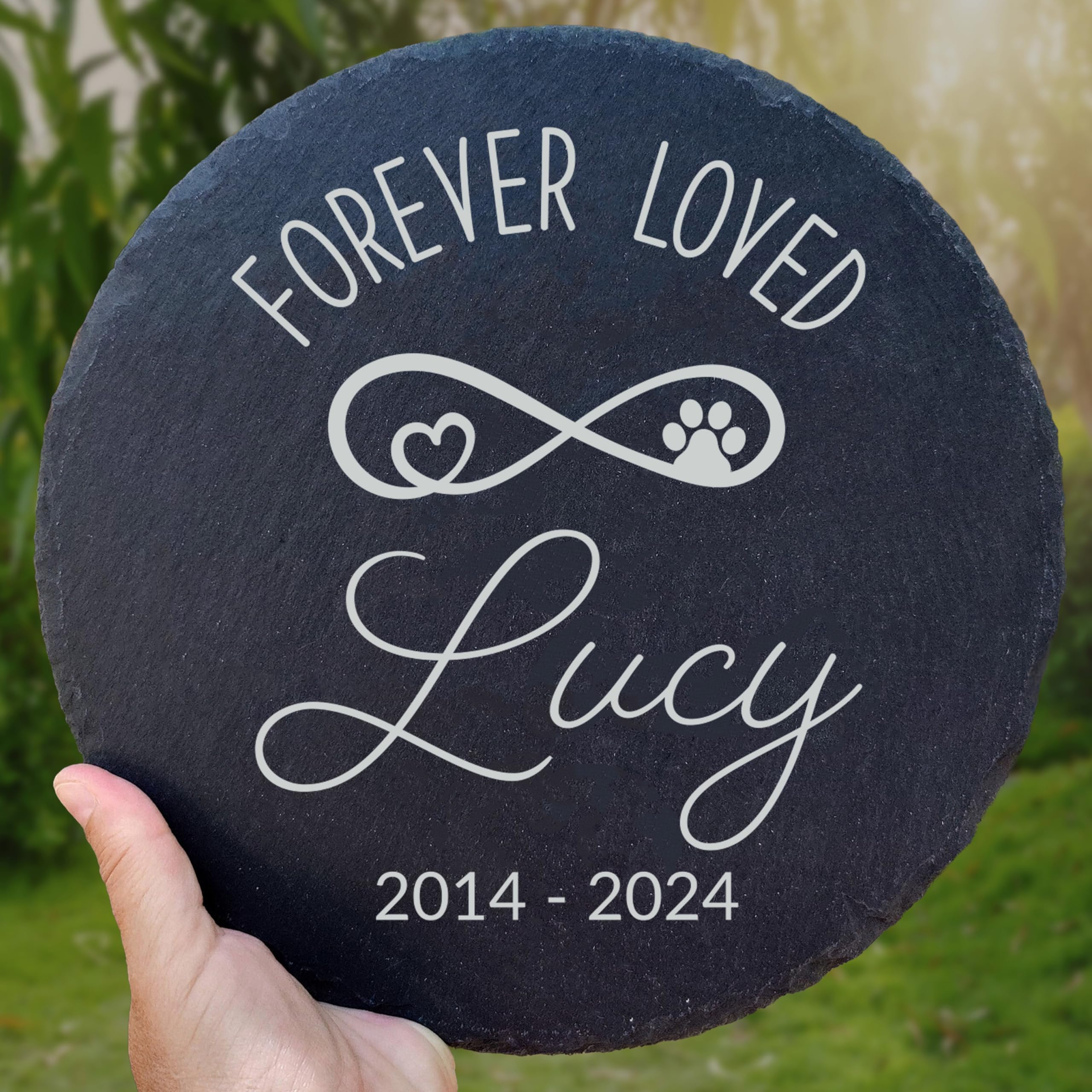 Dog Memorial Gift, Cemetery Decoration For Grave, Pet Loss Sympathy Gift, Personalized Remembrance Garden Stone, Cat Lovers Heav