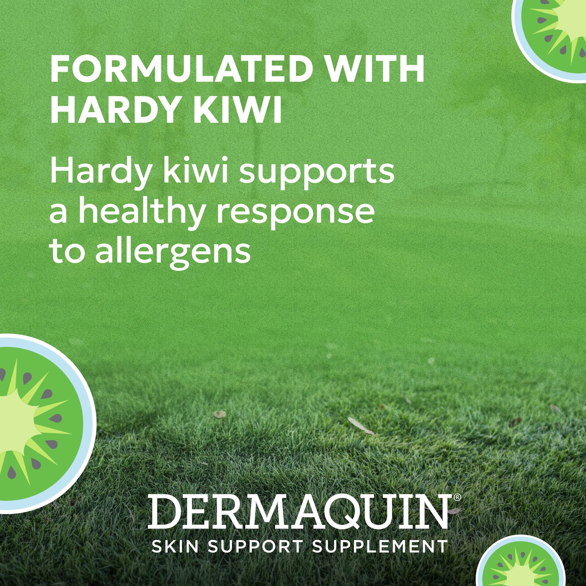 Nutramax Dermaquin Skin Support Supplement for Large Dogs, Supports Healthy Response to Allergens, with Hardy Kiwi, Omega-3s, an