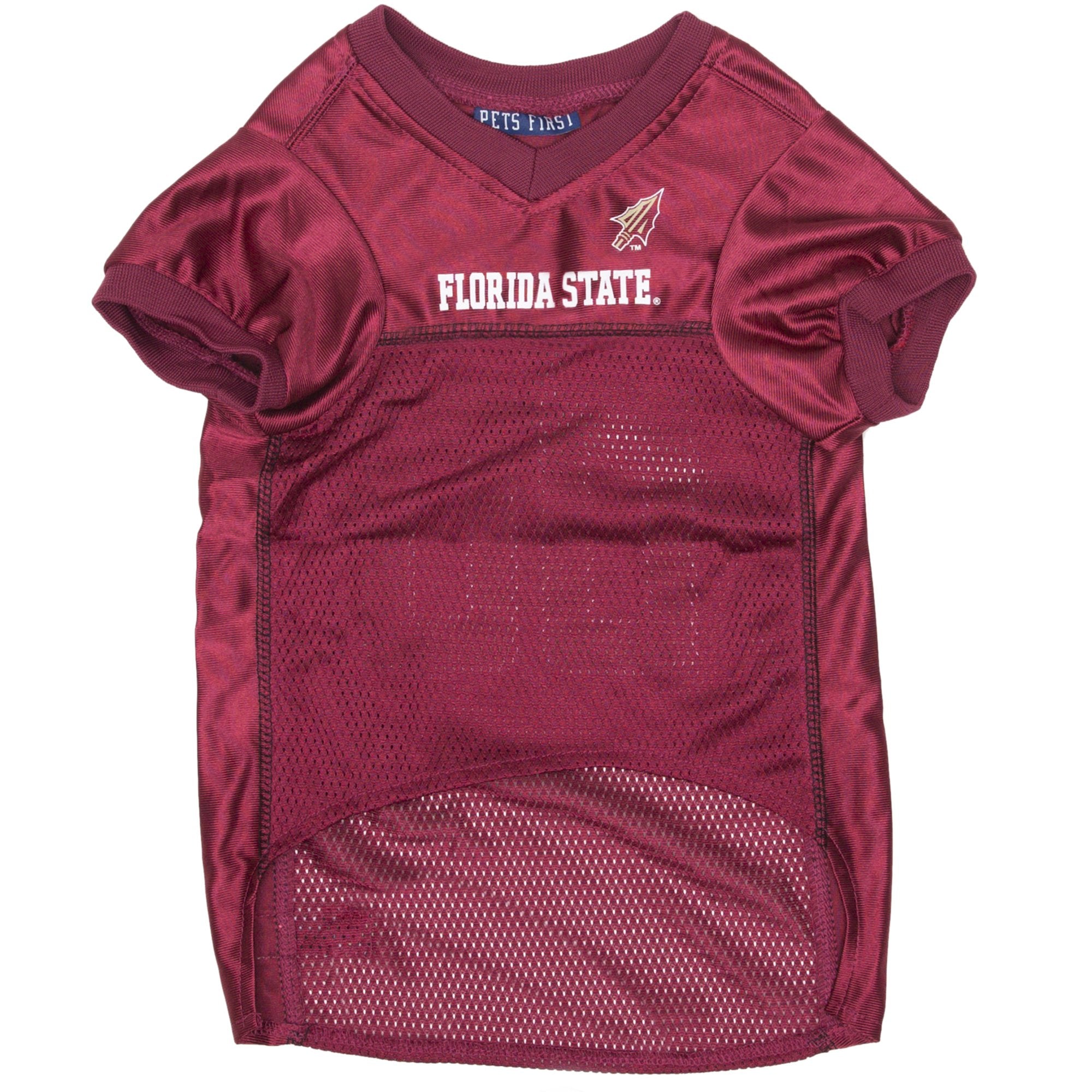Pets First NCAA College Florida State Seminoles Mesh Jersey for DOGS & CATS, XX-Large. Licensed Dog Jersey with your Favorite Fo