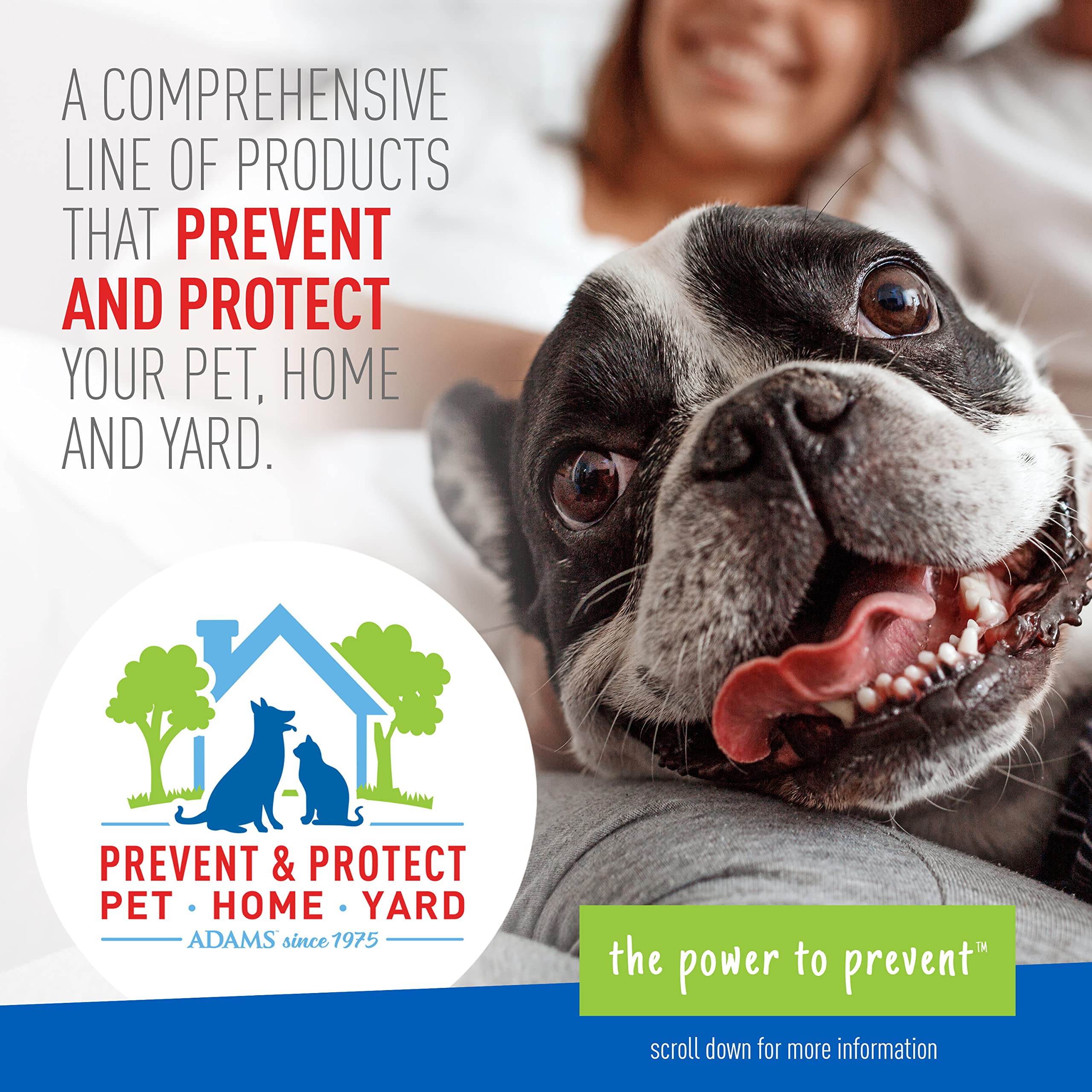 Adams Flea & Tick Home Spray with Precor, Kills Fleas, Flea Eggs, Flea Larvae, Bed Bugs, Ticks, Ants, Cockroaches, Spiders, Mosq