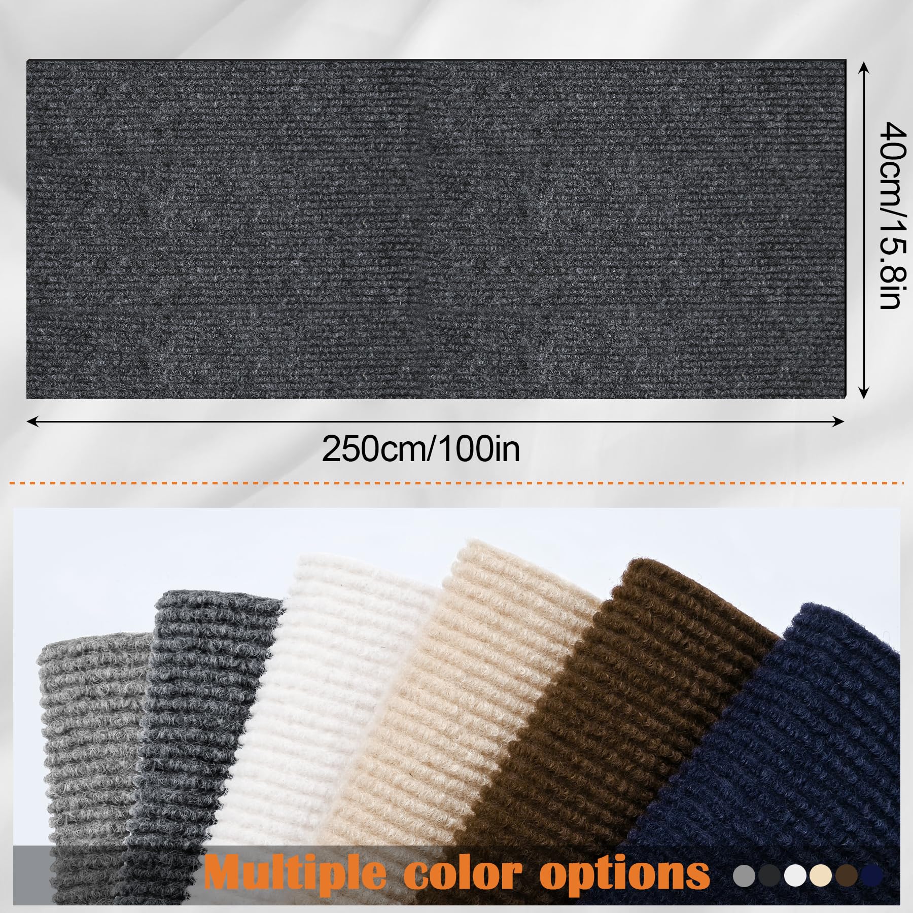 Inchoco Cat Scratch Pad - 100 X 15.8 Trimmable Self-Adhesive Cat Scratch Furniture Protector, Sisal Cat Diy Climbing Couch P