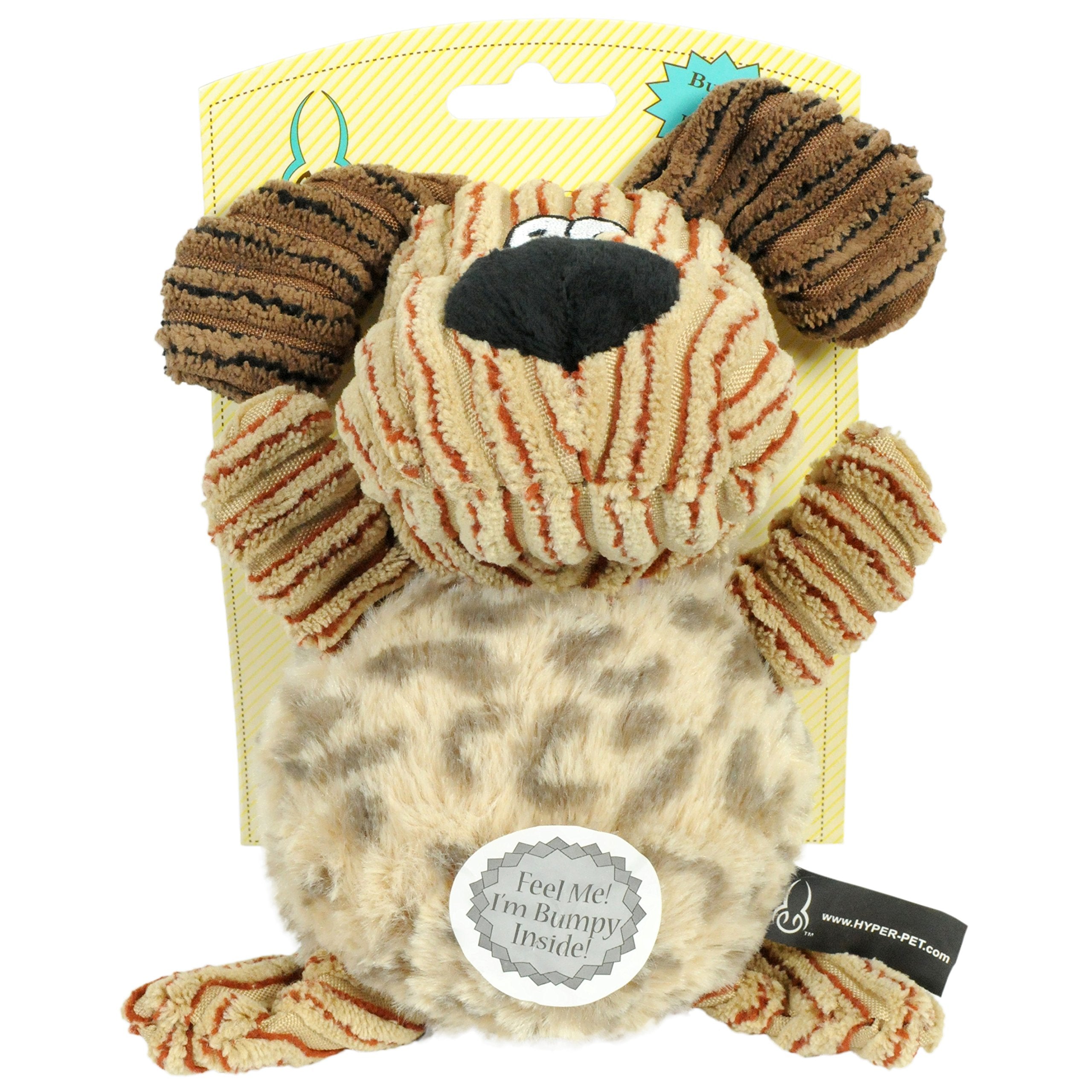 Hyper Pet Bumpy Palz 2-In-1 Interactive Dog Toys; Chew Toys & Puzzle (Plush Exterior & Fun Squeaky Dog Ball)