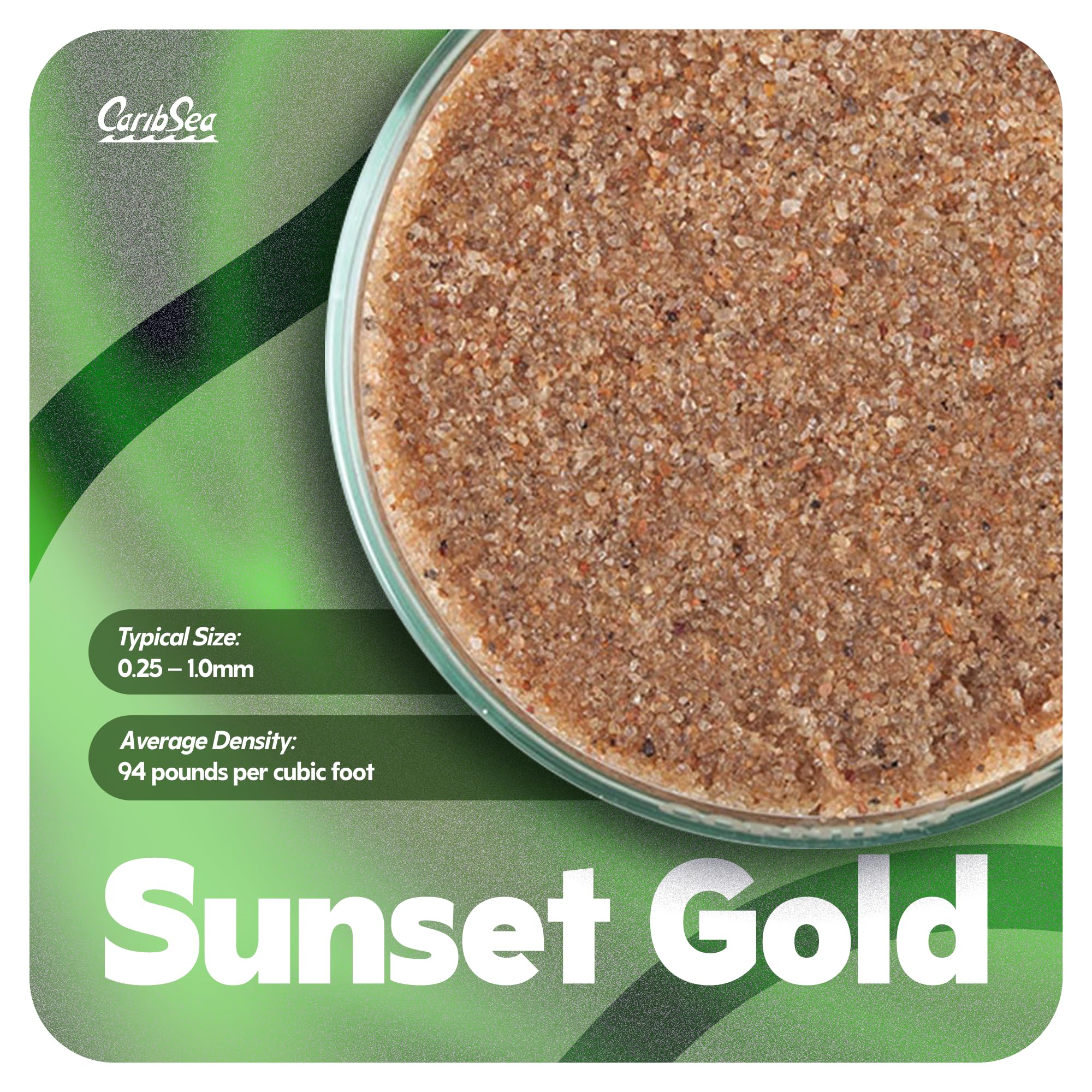CaribSea Super Naturals Aquascape Sunset Gold - 10 lb - Natural Substrate for Freshwater Aquariums, Perfect for Aquascaping & Cr
