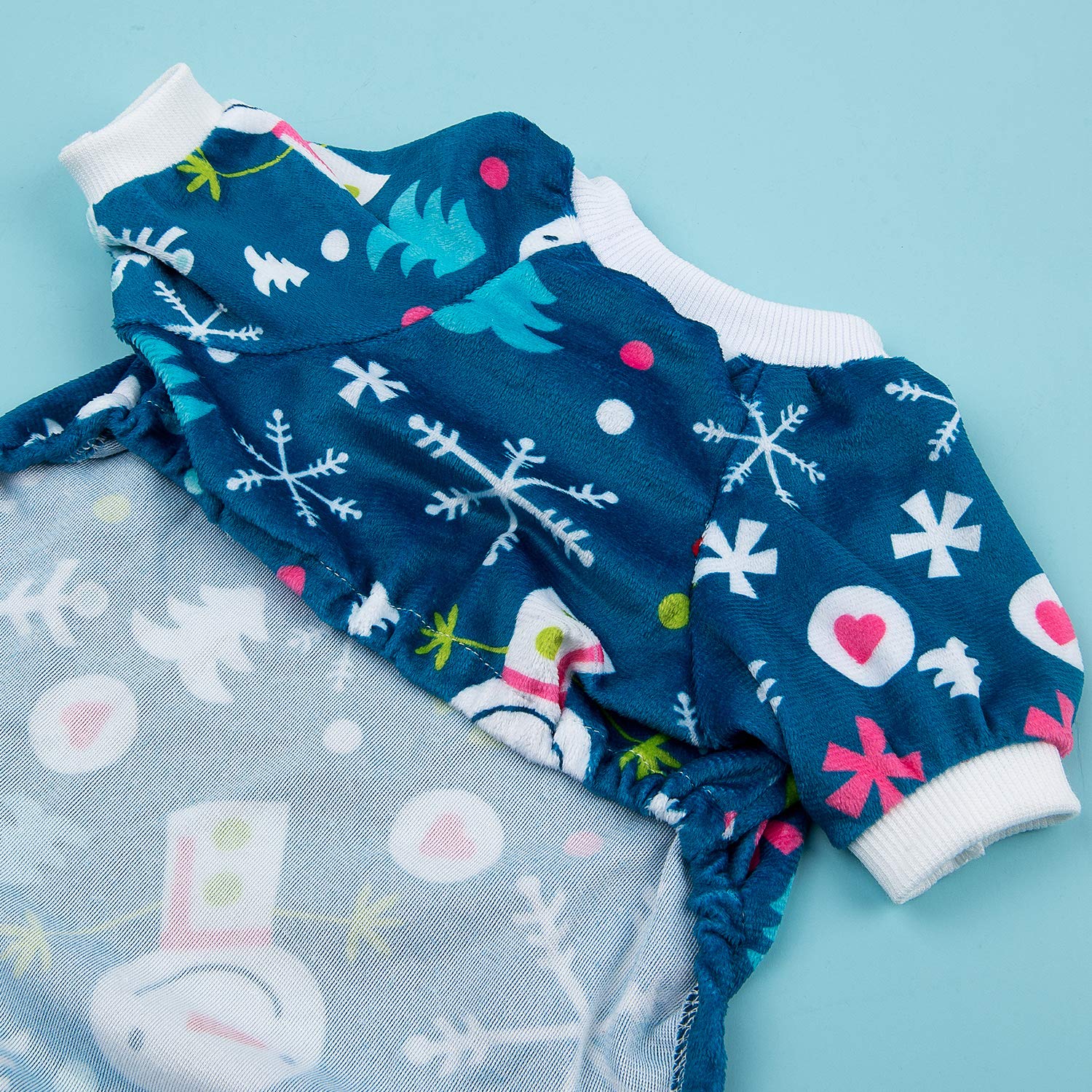 Cutebone Dog Pajamas Dog Coat Xmas For Puppy Dog Apparel Dog Jumpsuit Pet Clothes Pajamas Puppy Clothes P85S