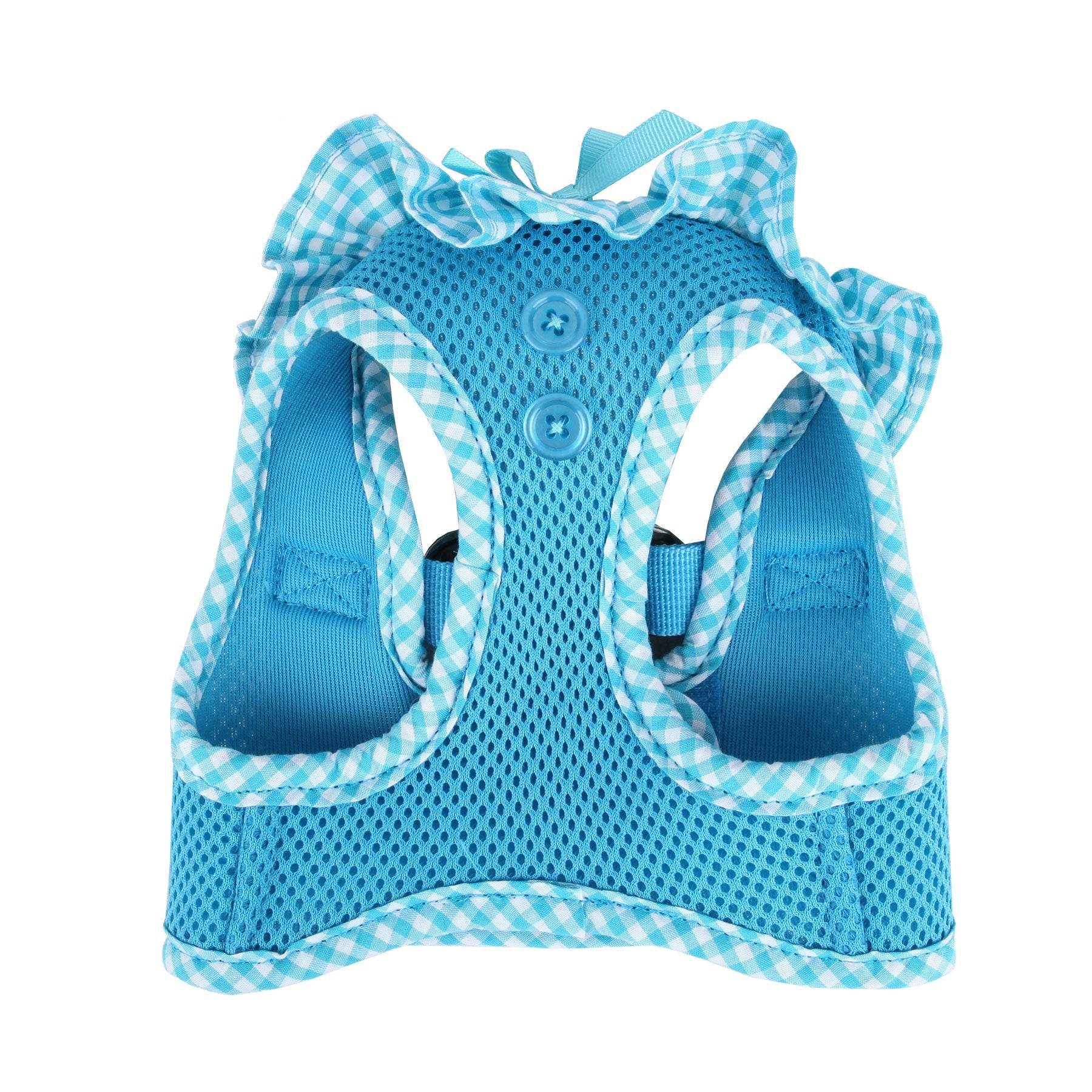 Puppia Vivien Vest Dog Harness Step-In All Season Mesh Cute No Pull No Choke Walking Training For Small Dog, Sky Blue, X-Small