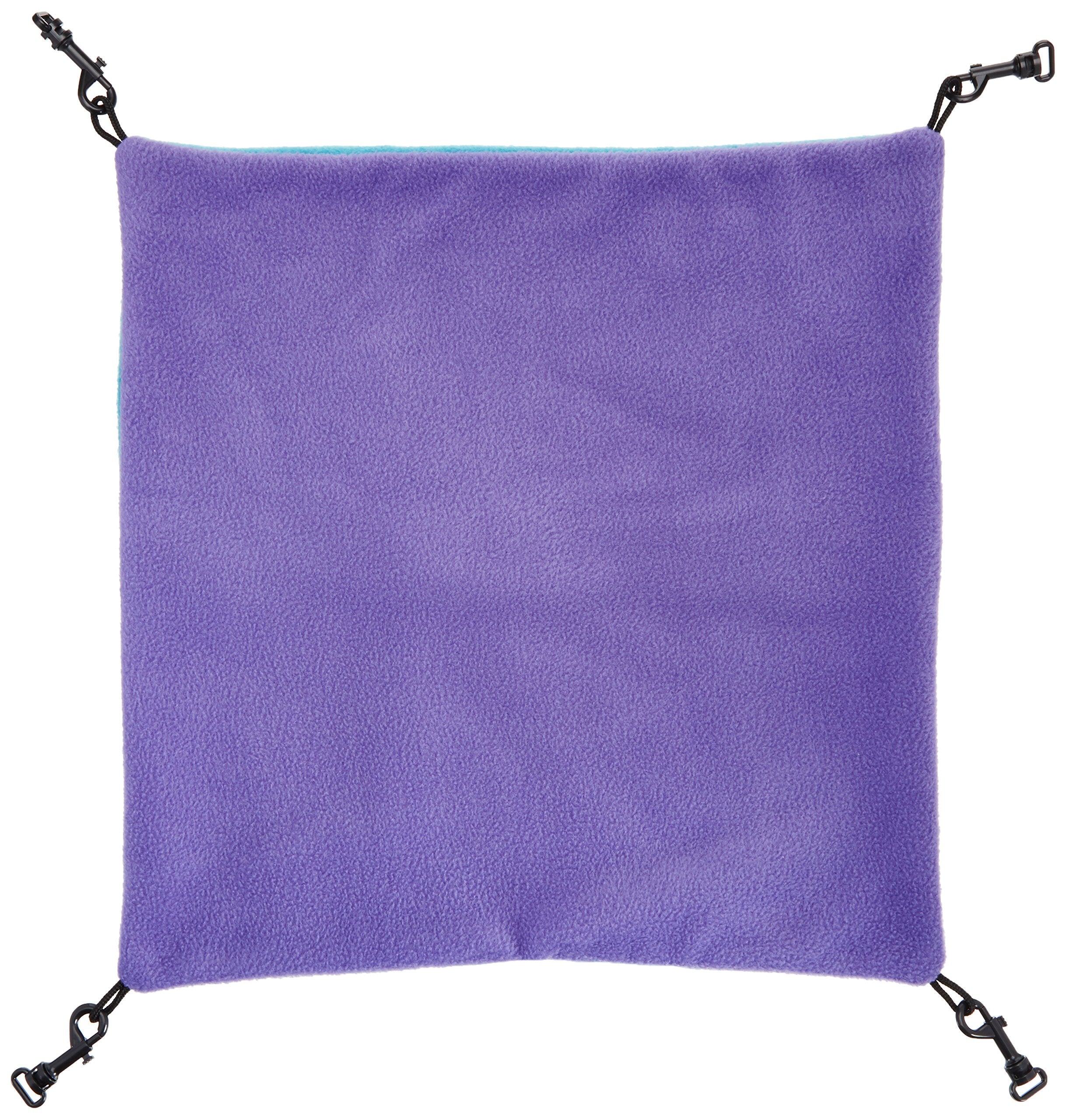 Midwest Homes For Pets Ferret Nation Large Hammock For Ferret Nation & Critter Nation Small Animal Cages | Measures 17L X 13W X 8H- Inches,Purple/Teal