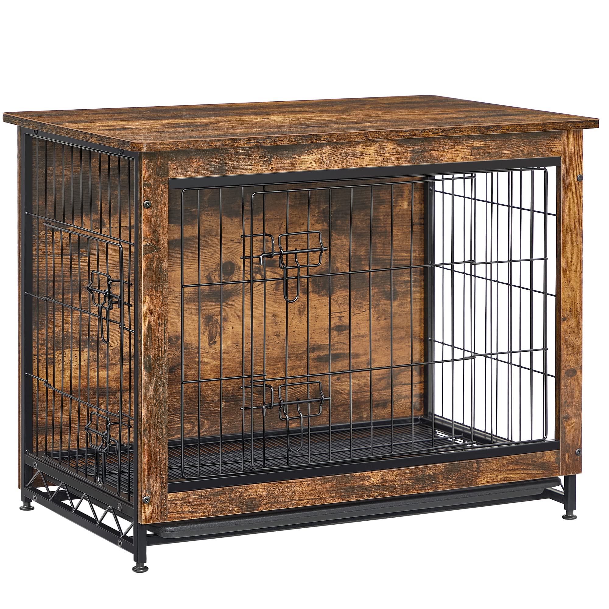 Feandrea Dog Crate Furniture, 32.5 Side End Table, Modern Kennel for Dogs Indoor up to 45 lb, Heavy-Duty Dog Cage with Multi-Pur