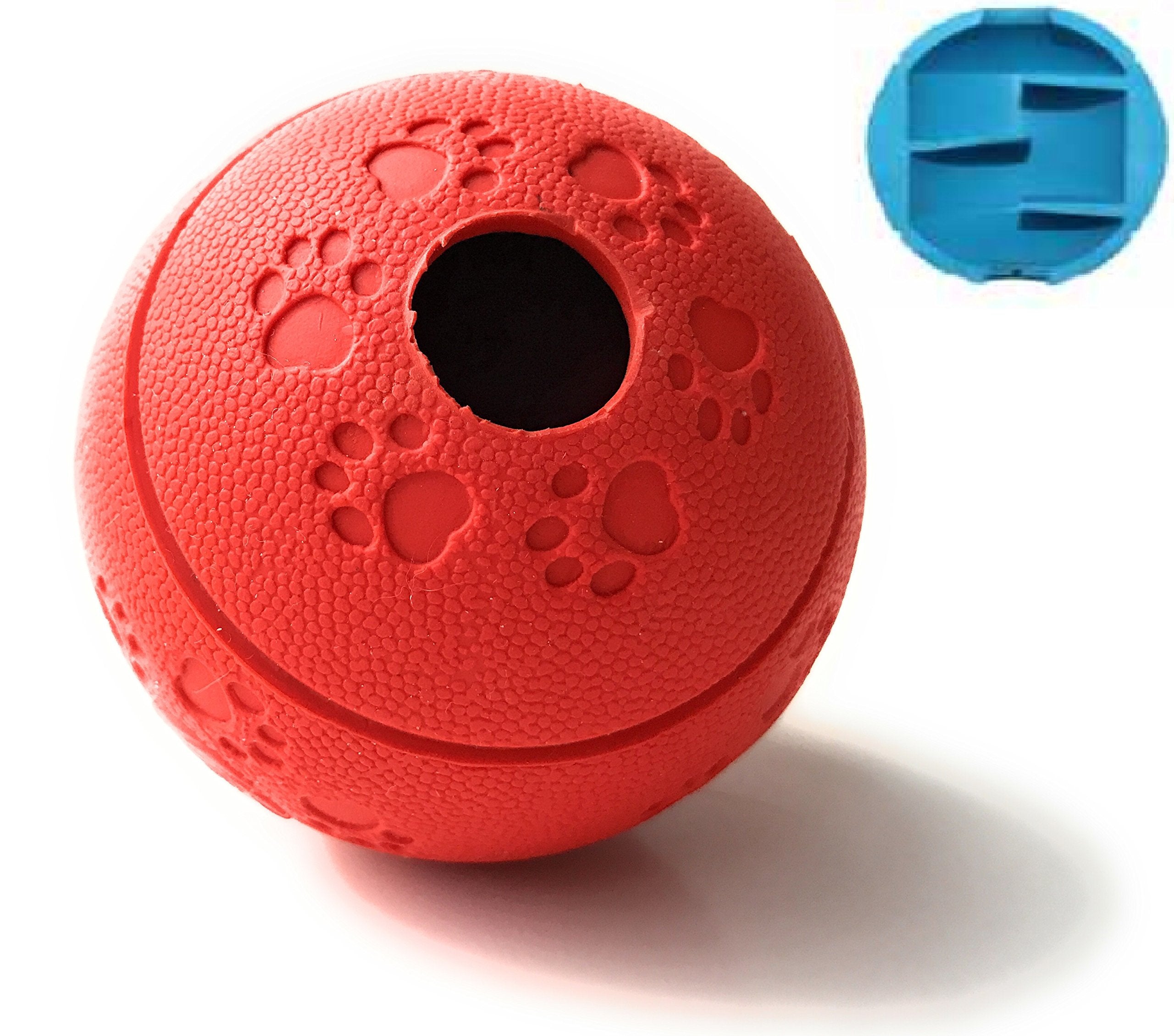 Interactive Treat Dispensing Toy Ball Puzzle for Dogs, Puppies - Intelligence and IQ Training to Reduce Separation Anxiety and K