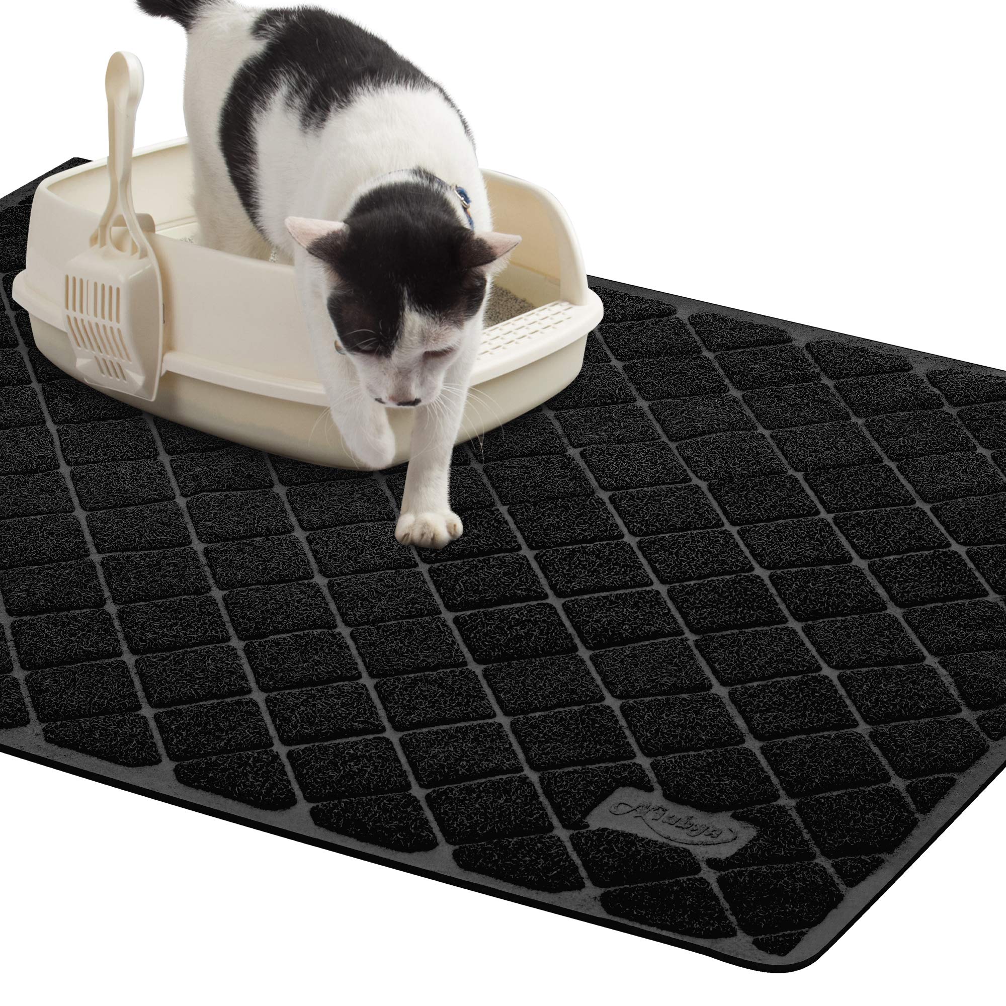 Niubya Premium Cat Litter Mat, 47'' Long X 35'' Wide, Extra Large Size, Waterproof And Non-Slip Design, Gentle On Paws, Easy To 