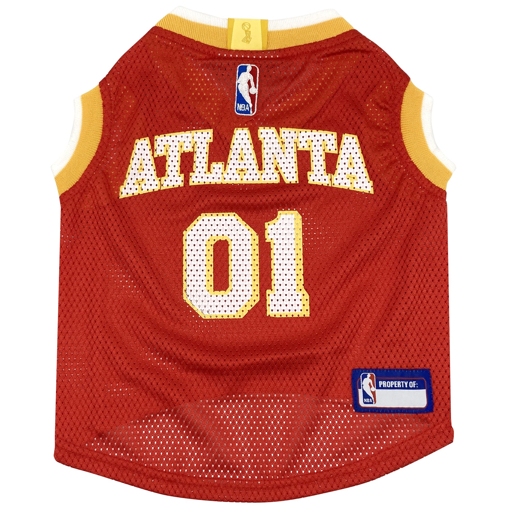 Pets First NBA Atlanta Hawks Dog Jersey, Large - Tank Top Basketball Pet Jersey