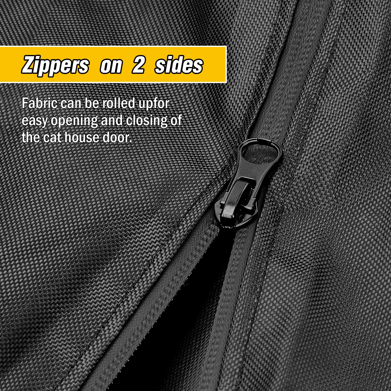 Kingling Outdoor Cat House Cover, Waterproof And Dustproof Protection Cover For Large Cat Cage Condo/Cat House Cover - 75'' L X