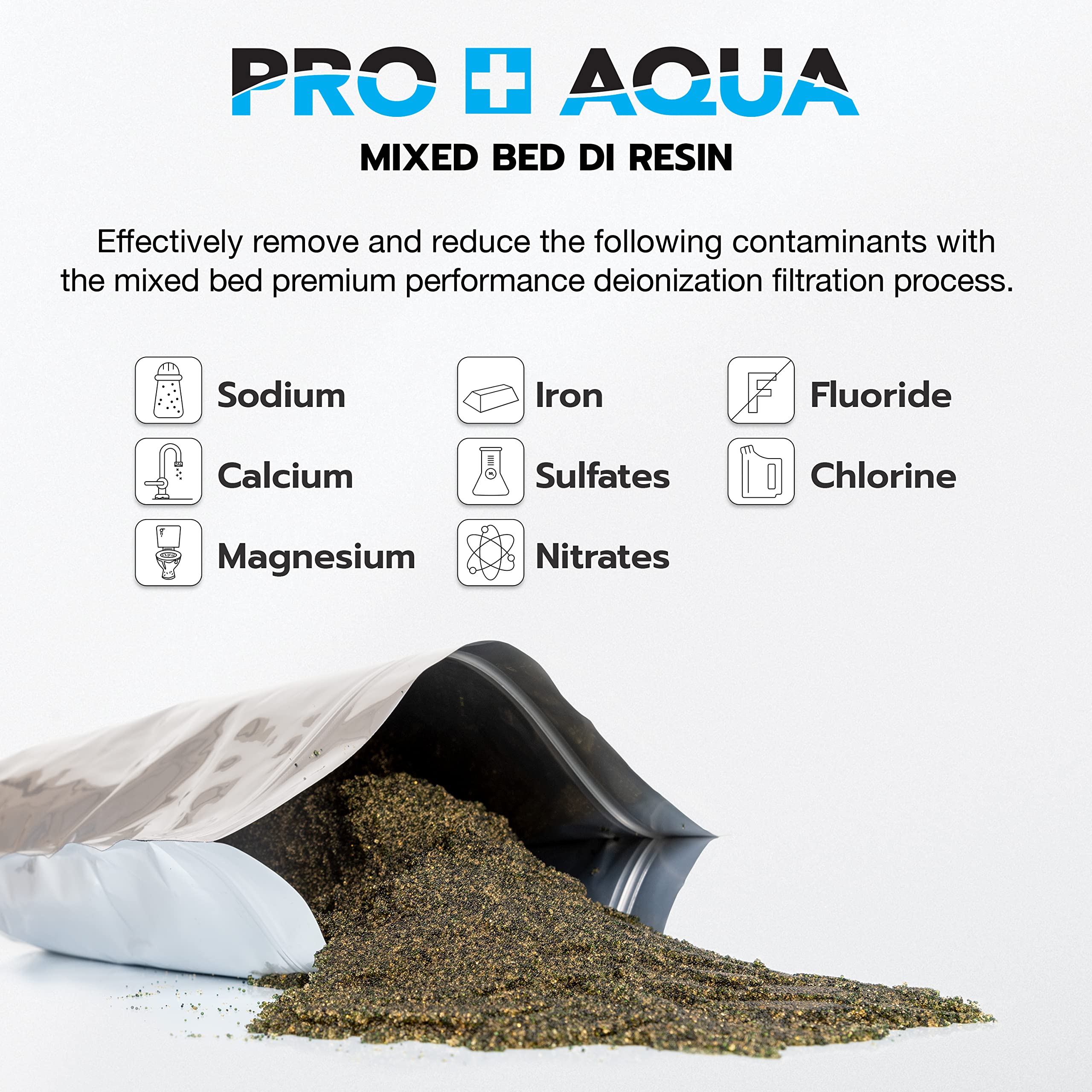 Di Resin Replacement Refill Deionization Color Changing Premium Grade, Tds Filtration, Aquariums, Spot Free Rinse, 6L