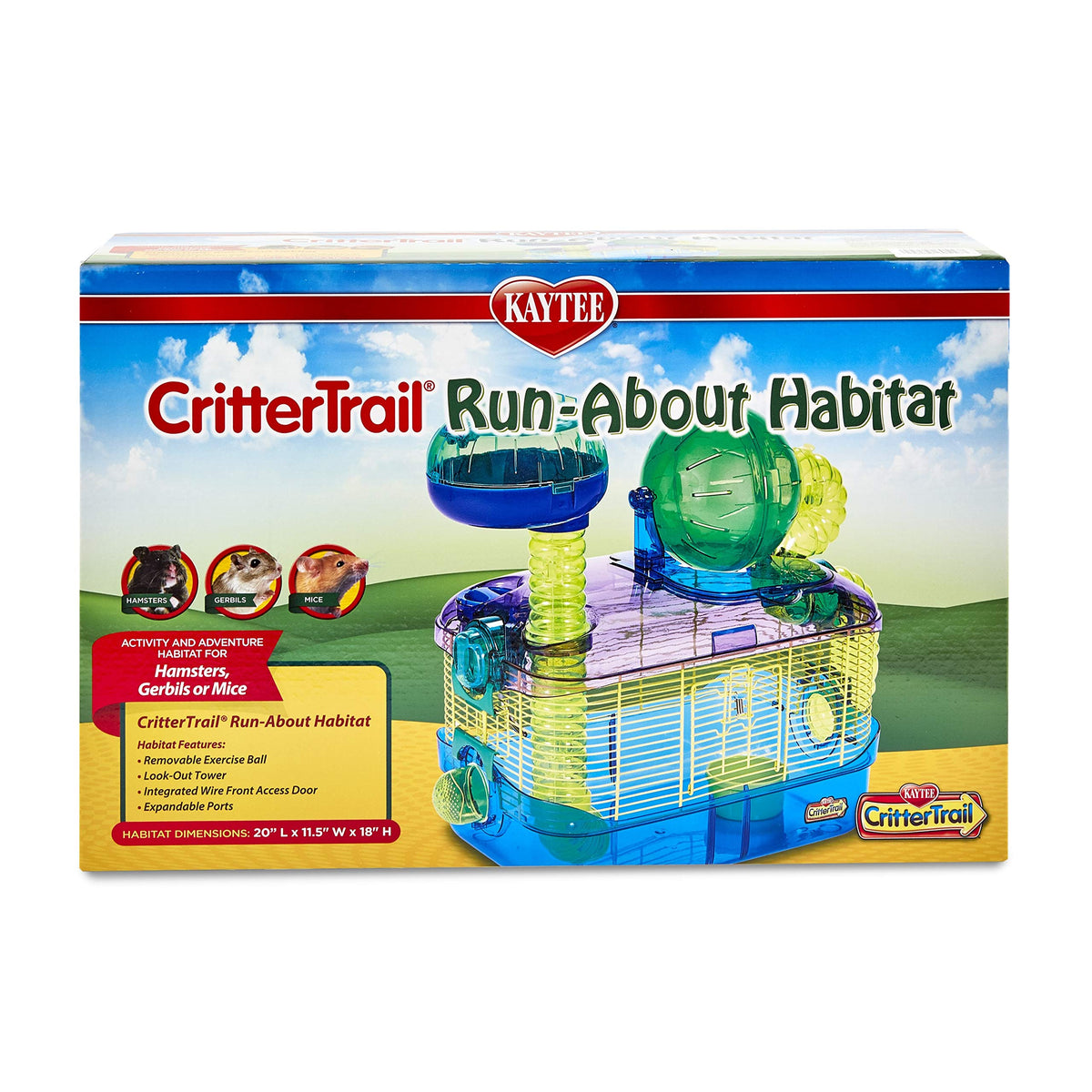 Kaytee Crittertrail Run-About Habitat For Pet Hamsters, Gerbils, Mice And Other Small Animals