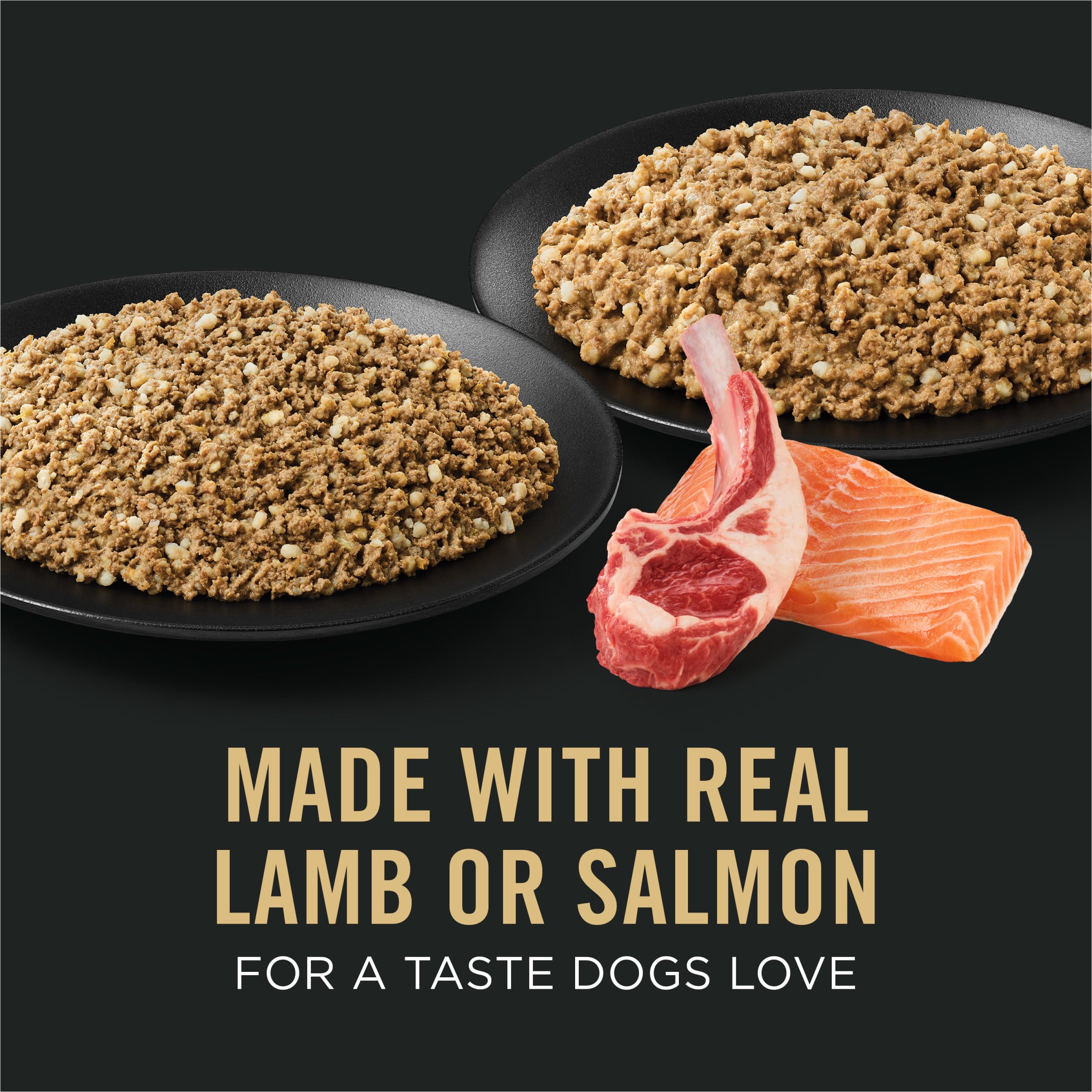 Purina Pro Plan Sensitive Skin and Stomach Wet Dog Food, Salmon and Rice and Lamb and Oat Meal Variety Pack - (Pack of 12) 13 oz