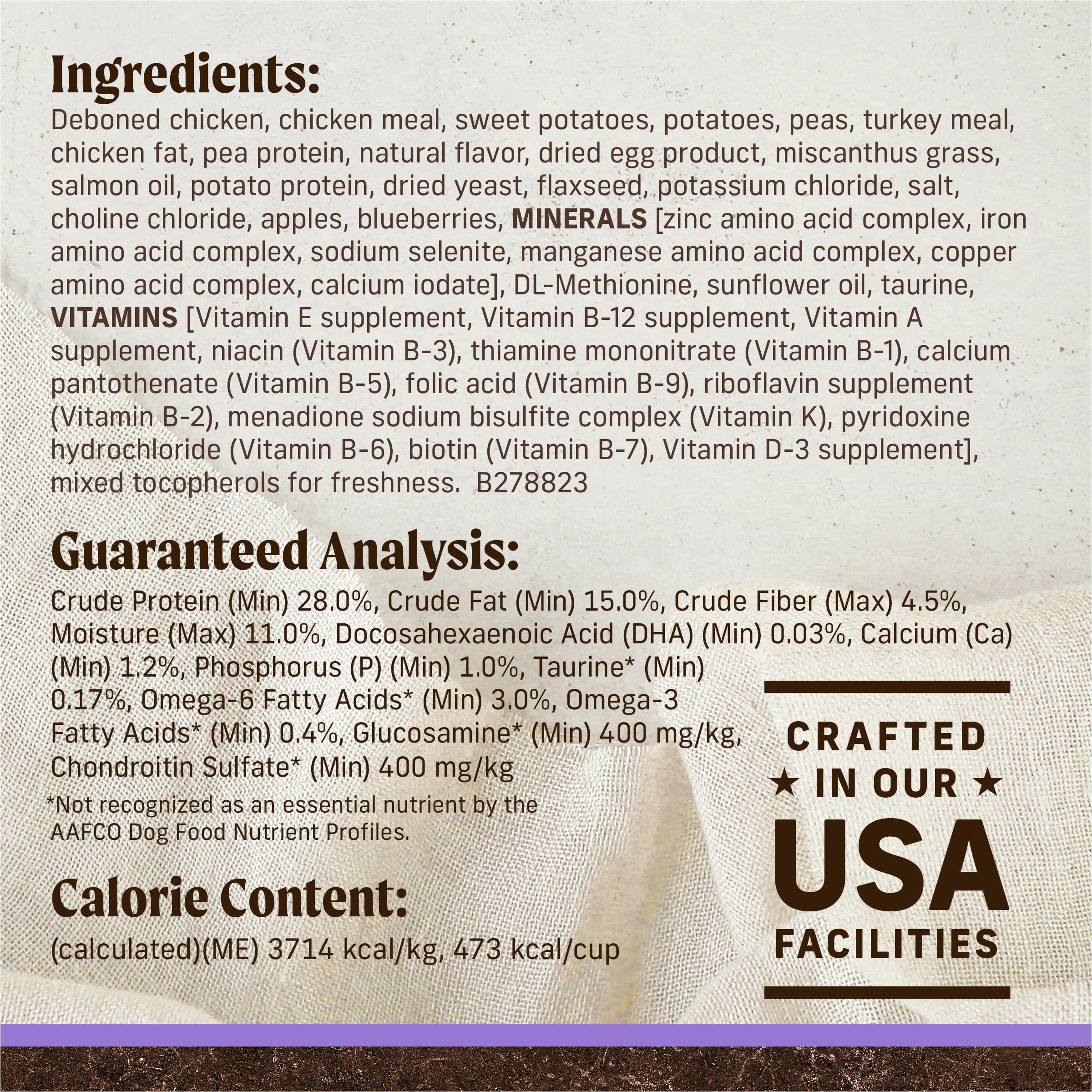 Merrick Premium Grain Free Dry Puppy Food, Wholesome And Natural Kibble With Real Chicken and Sweet Potato - 22.0 lb. Bag