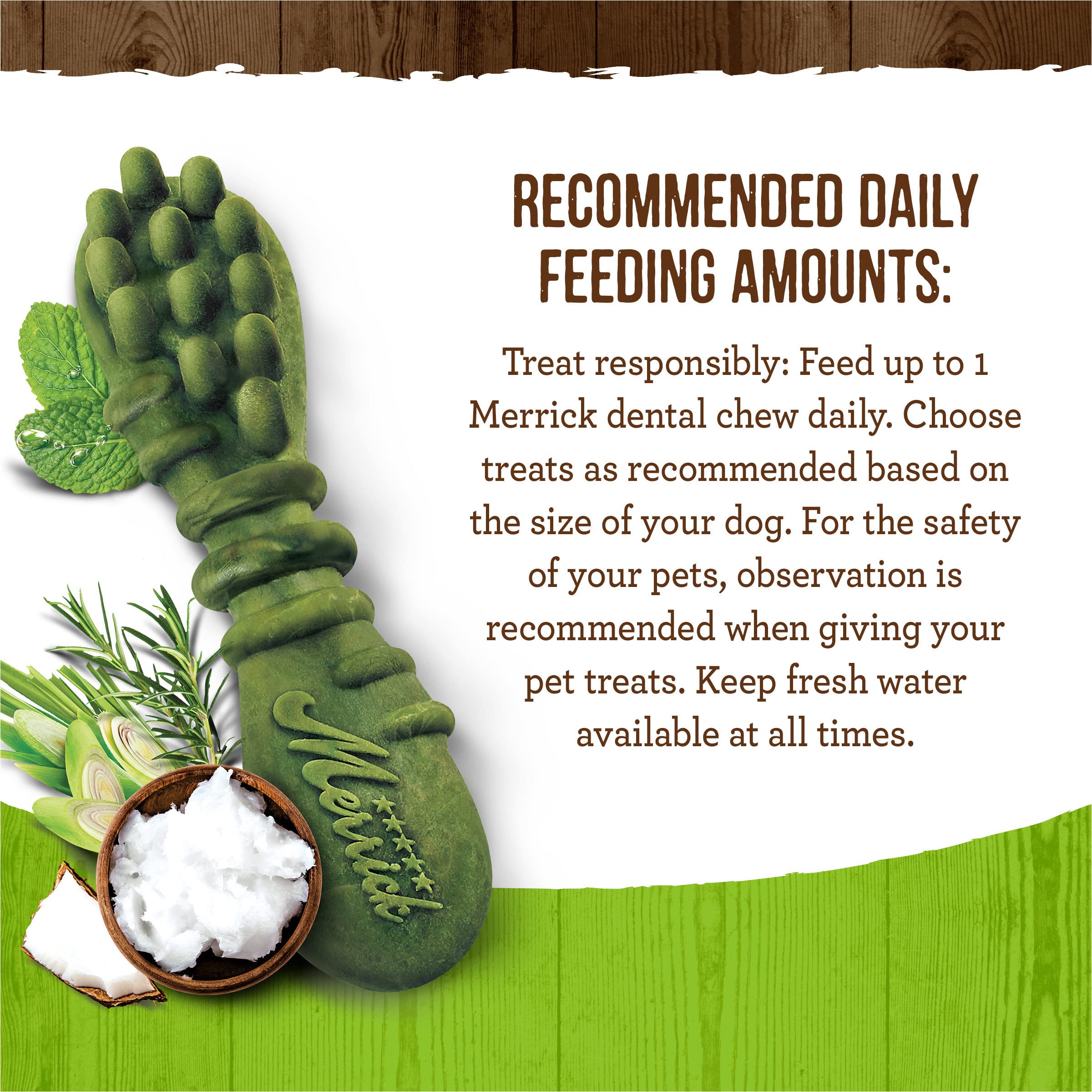 Merrick Fresh Kisses Coconut Oil For Large Dogs (70  Lbs) 11.7Oz