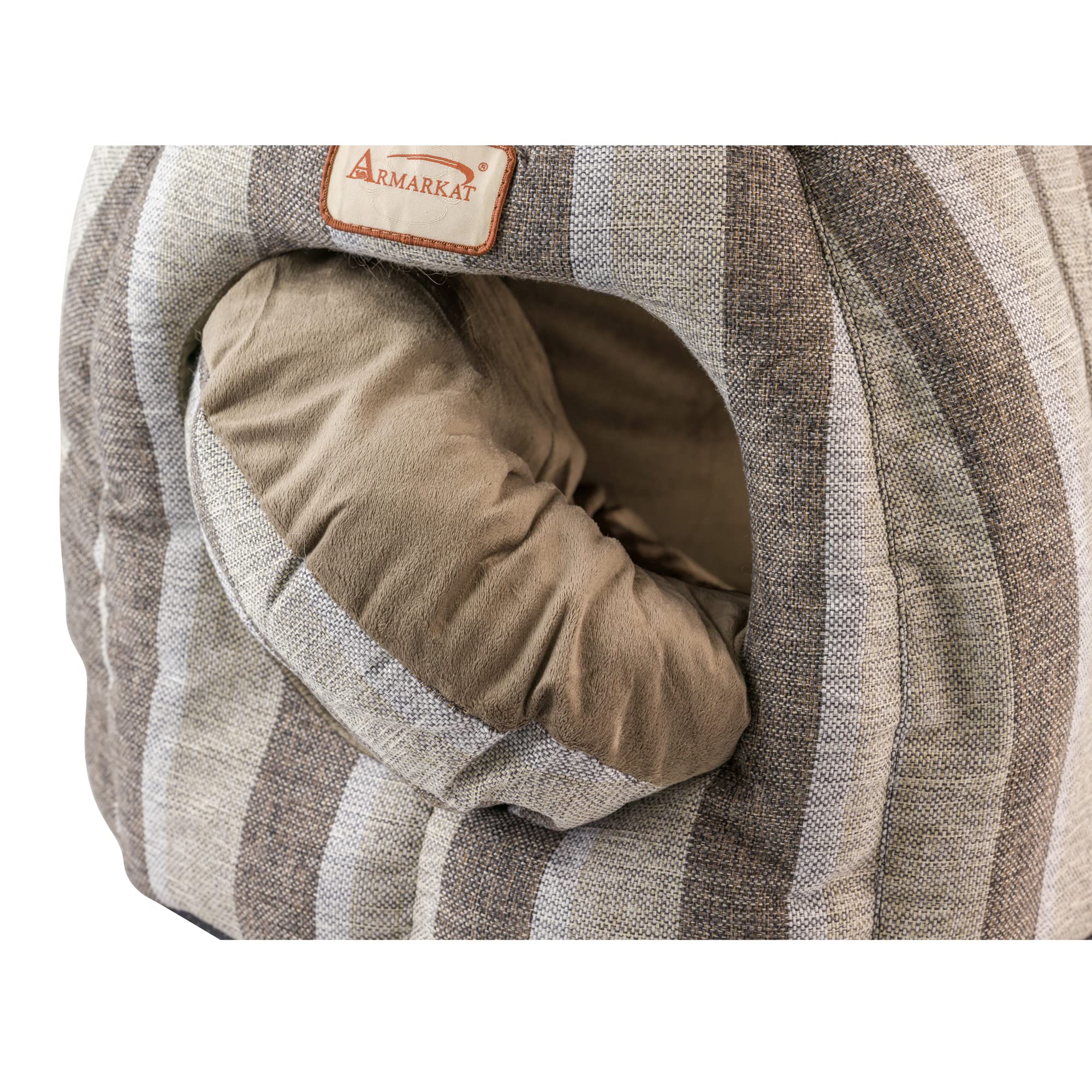 Armarkat C30Cg 2016 Cat Bed, 18'', Pearl And Putty, 20'' L X 16'' W X 4.5'' H