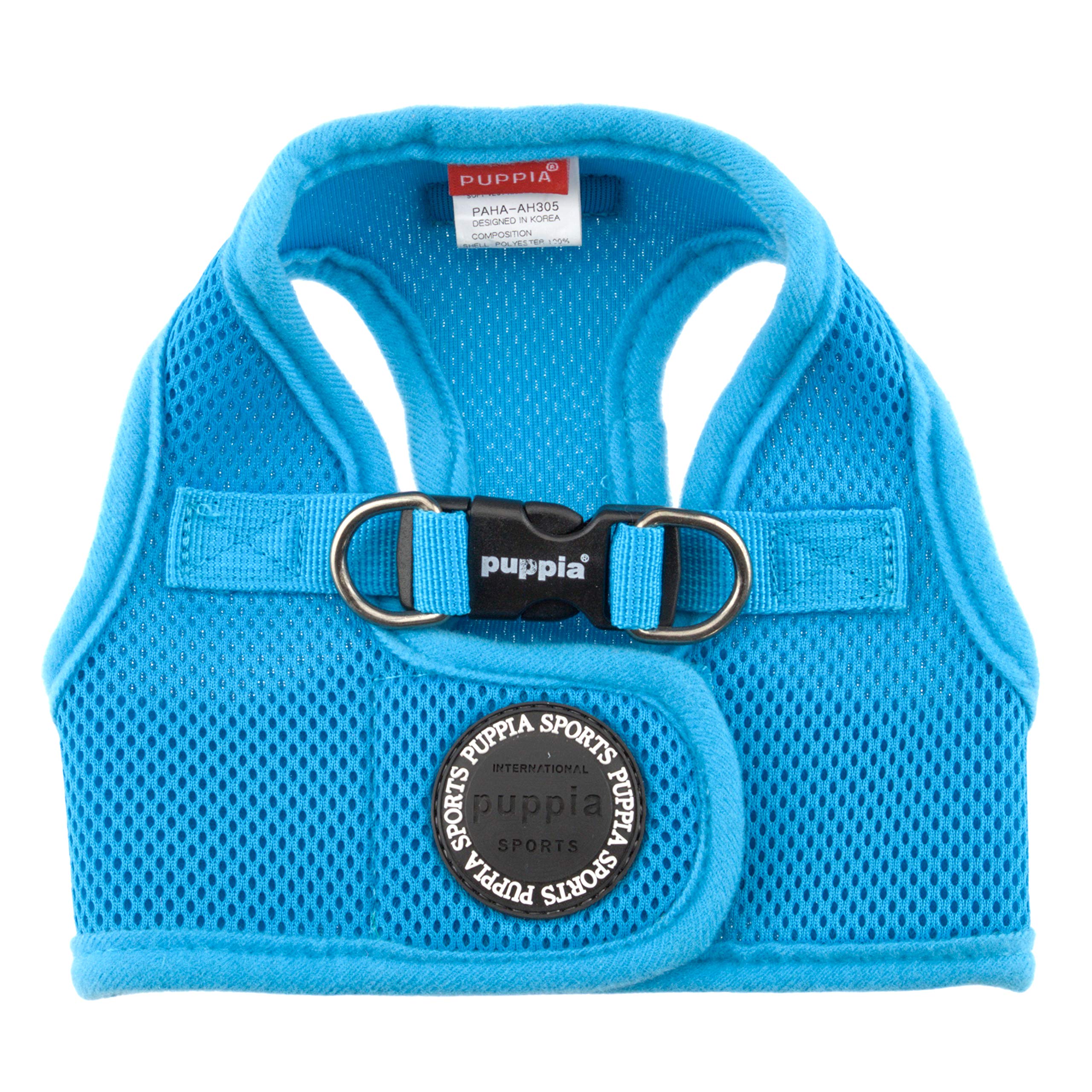 PUPPIA International Harness Soft B Vest, Large, Sky Blue