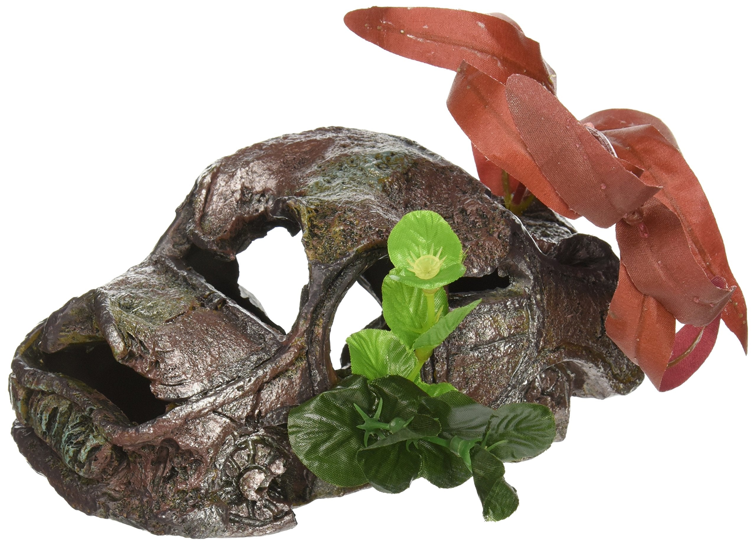 Penn-Plax Sunken Car Wreck With Attached Plant – Aquarium And Fish Tank Décor - Small