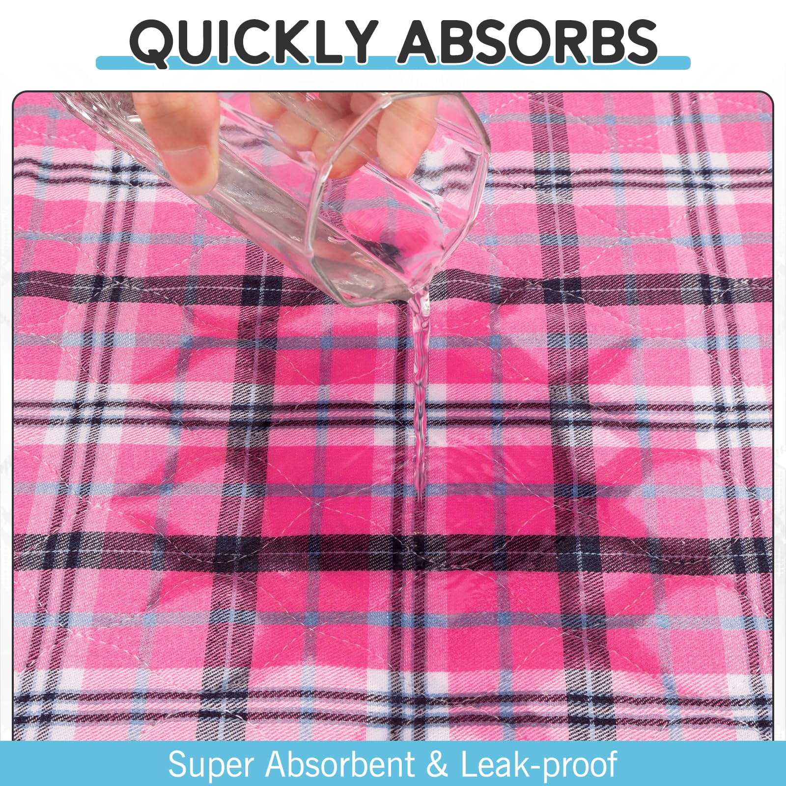 Esgpet Washable Pee Pads For Dogs - 41   X36    4Pcs, Whelping Pad For Puppy Training, Playpen Crate Bed Floor Protector, Reusab