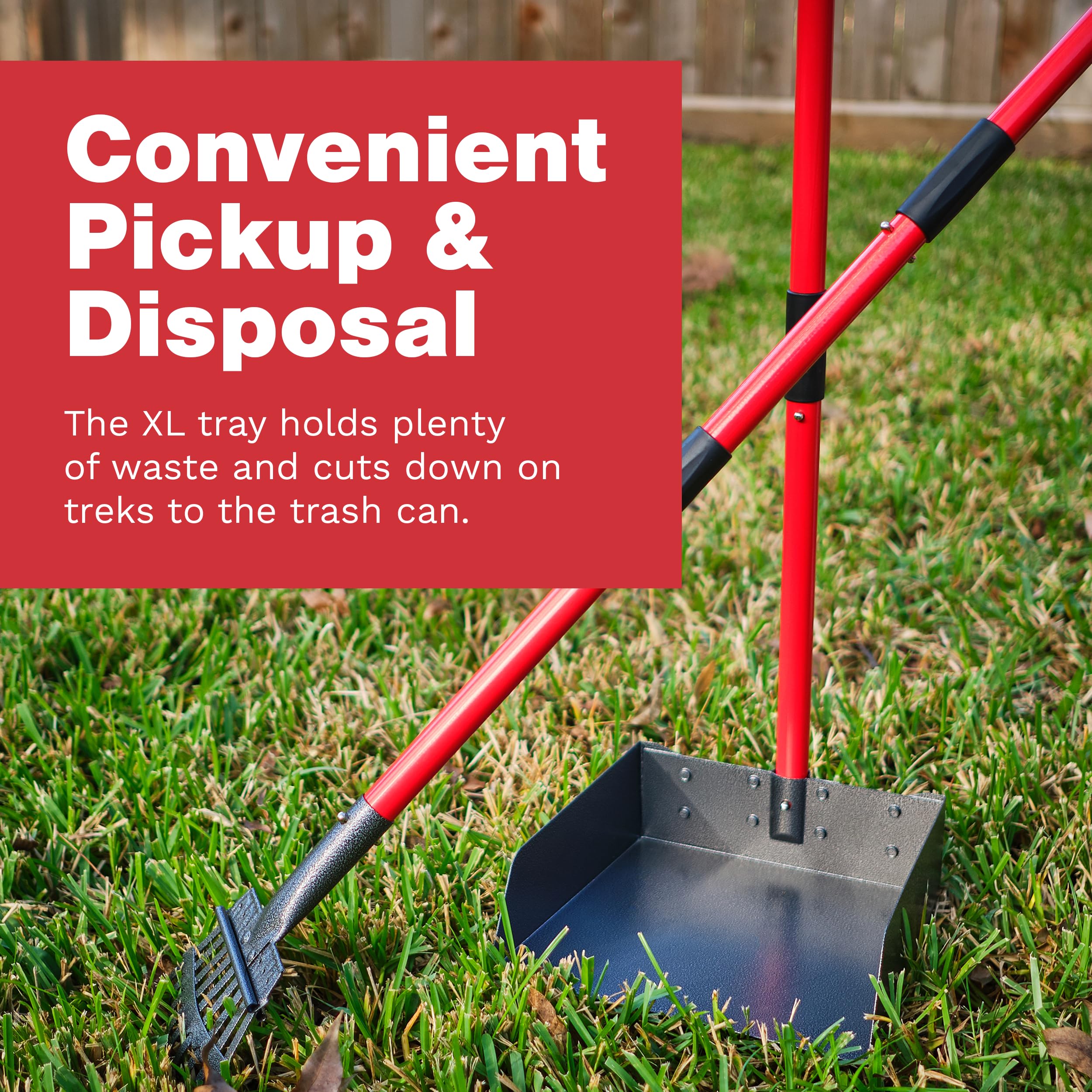 Pawler Heavy-Duty Dog Pooper Scooper Set, Yard & Grass Use