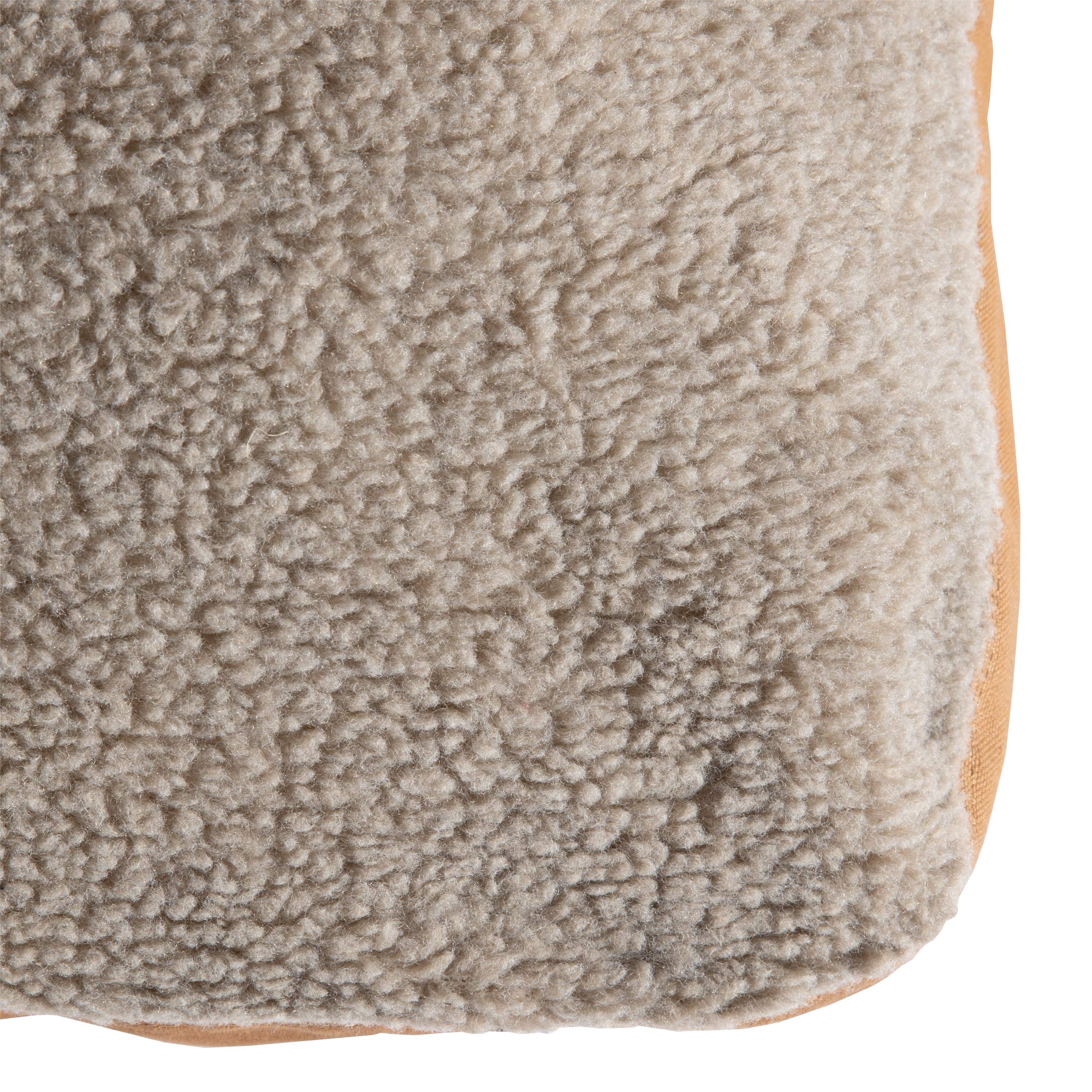 Carhartt Dog Bed, Durable Canvas Pet Bed, Water-Repellent, Medium 27"x35"x4.3", Carhartt Brown with Sherpa Top, Model P000030720199