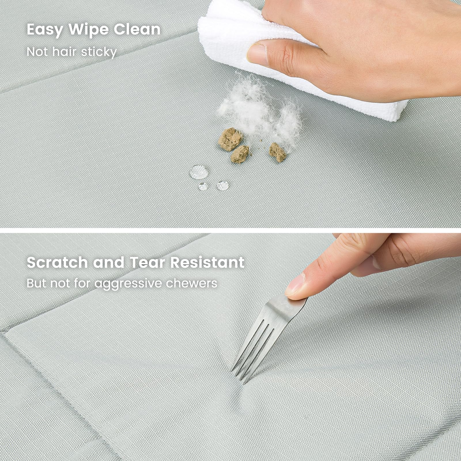 Miguel Outdoor Waterproof Dog Bed For Metal Dog Crates Water-Resistant Ripstop Oxford All Weather Pet Mat Durable Easy Wipe Clean Travel Indoor Outdoor Puppy Cat Bed(36Inch Dog Crate,Gray)