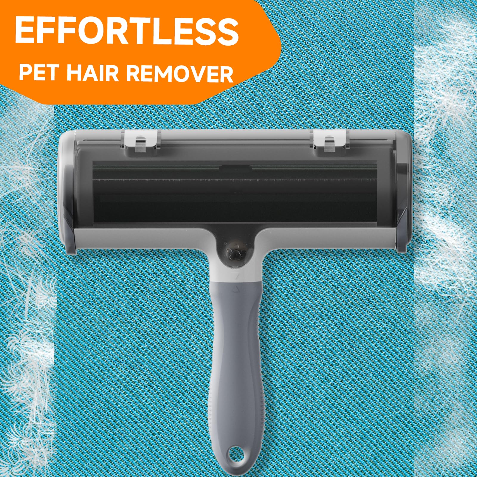 NVNAN Pet Hair Remover & Pet Grooming Gloves Set - Deshedding Brush for Cats/Dogs, Reusable Lint Roller Brush for Cats,Dogs - Fu