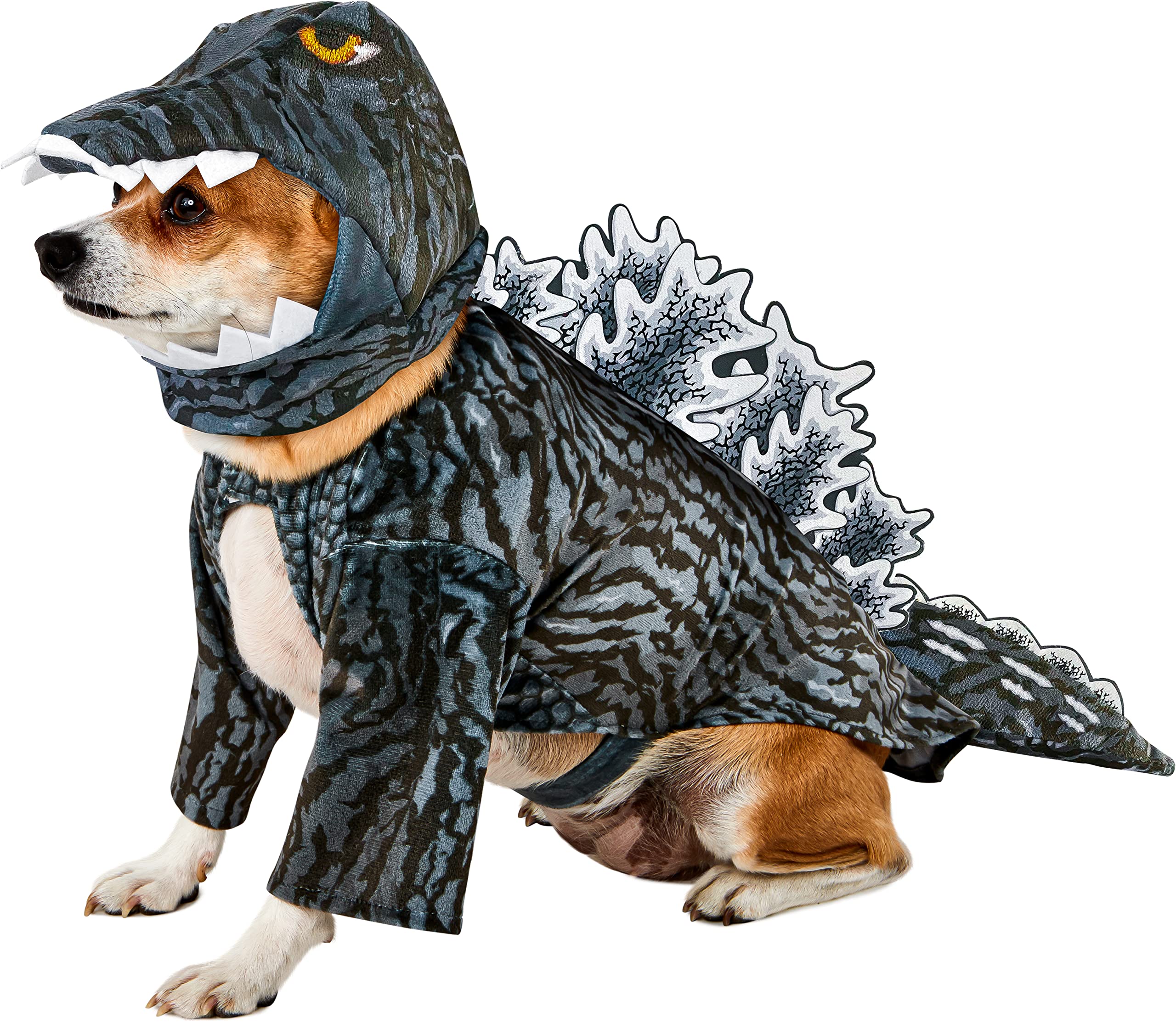 Rubies Godzilla Pet Costume and Headpiece, Polyester, Small, As Shown, Model 3000083