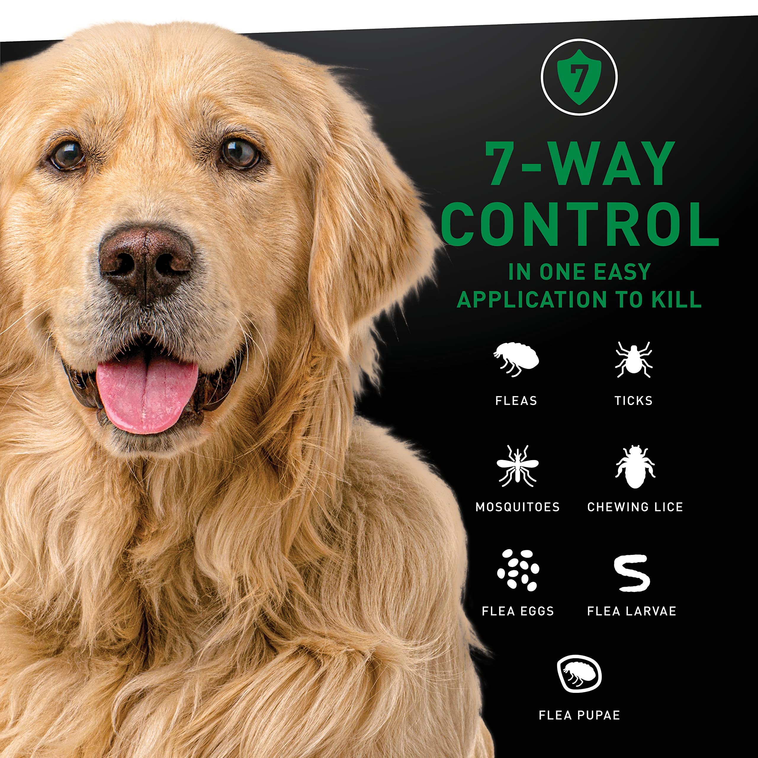 Nextstar Flea And Tick Prevention For Dogs, Dog Flea And Tick Treatment, Waterproof Topical, Fast Acting, Large Dogs (45-88 Lbs), 3 Doses