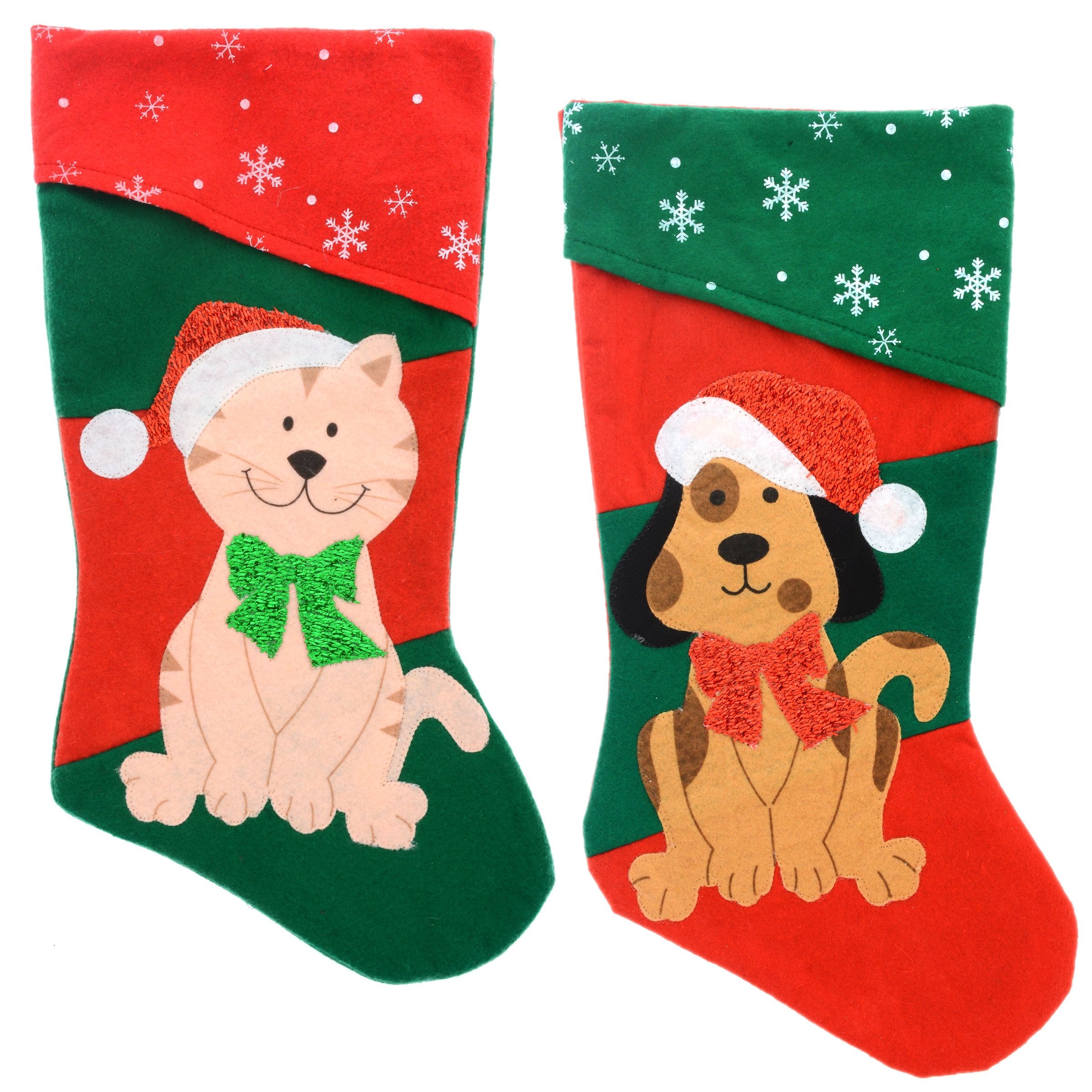 Pets Christmas Stocking Dog Or Cat Your Choice (Cat)