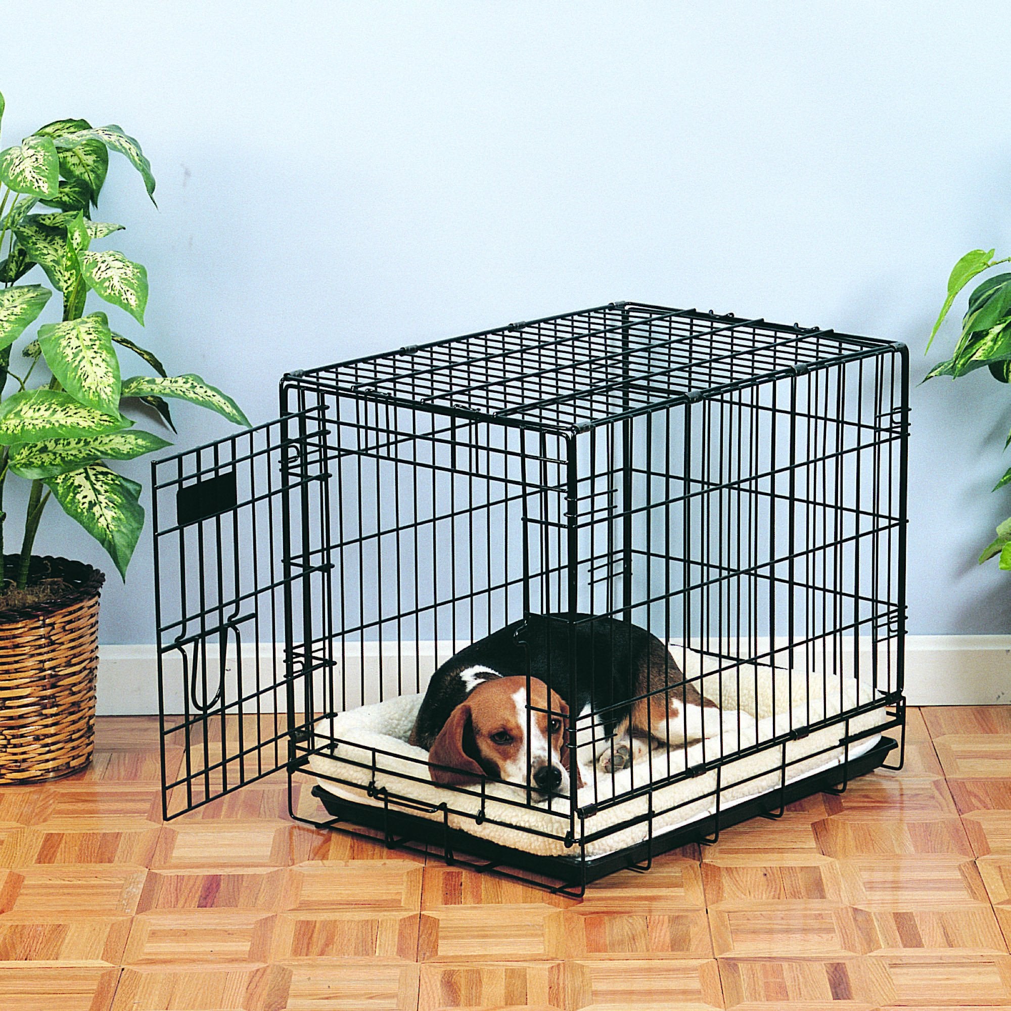Slumber Pet Sherpa Crate Beds - Comfortable Bumper-Style Beds For Dogs And Cats, Medium, Natural Beige, 20.5' L X 13.5' W X 6.