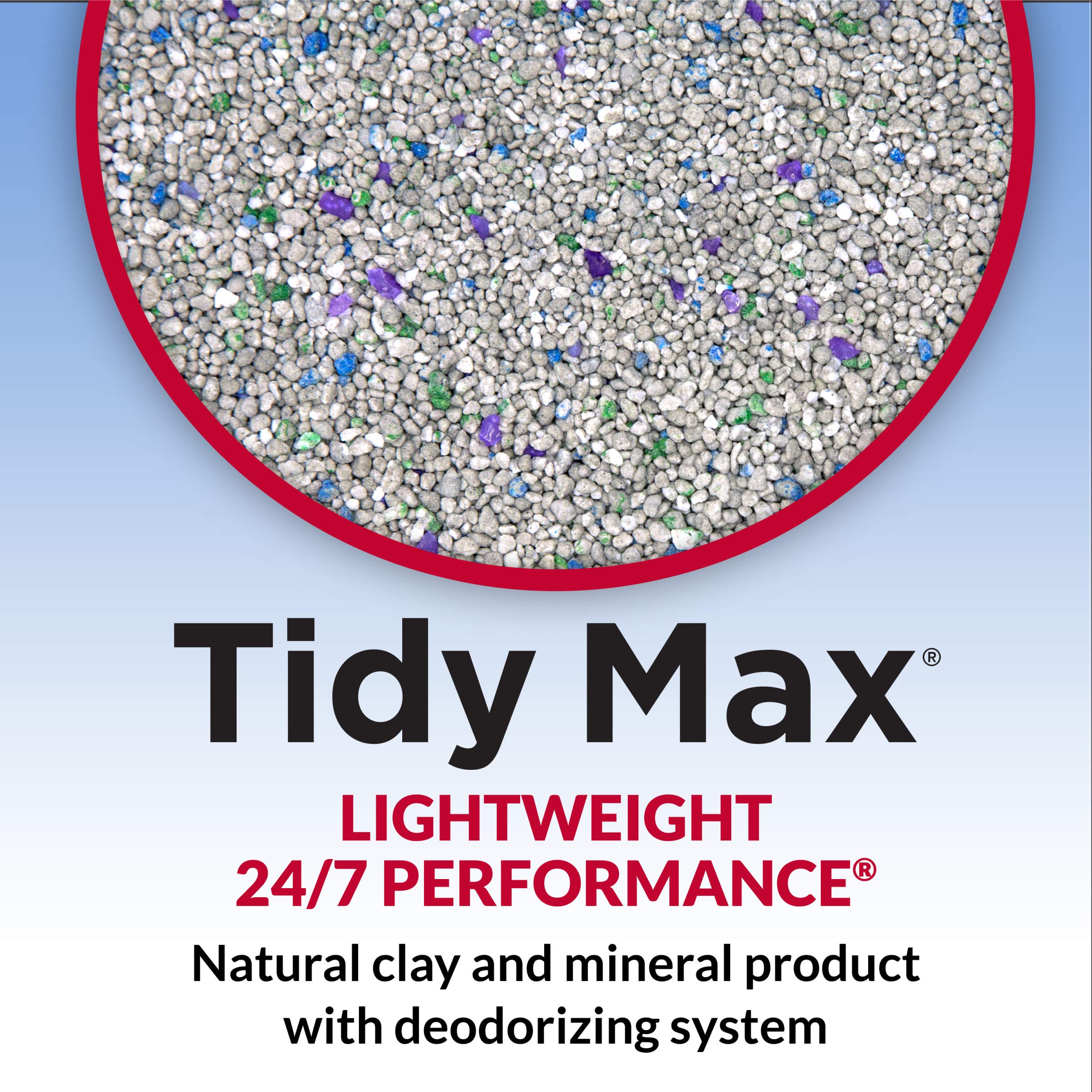 Purina Tidy Cats Lightweight, Scoopable Clumping Cat Litter, Tidy Max 24/7 Performance Formula - 17 Lb. Box