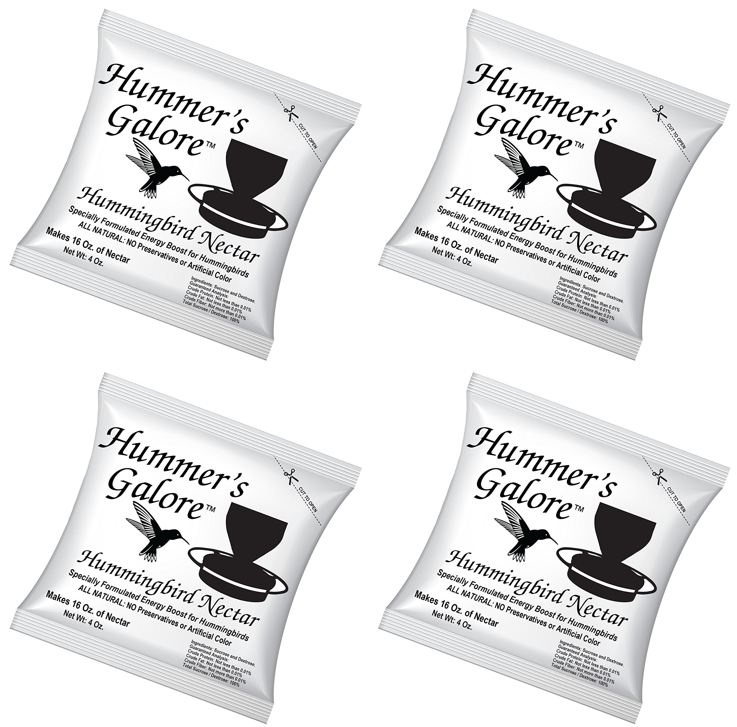 Hummers Galore Hummingbird Food - Ready-to-Mix Hummingbird Nectar, All-Natural Nectar Collector Formula, No Preservatives or Dy