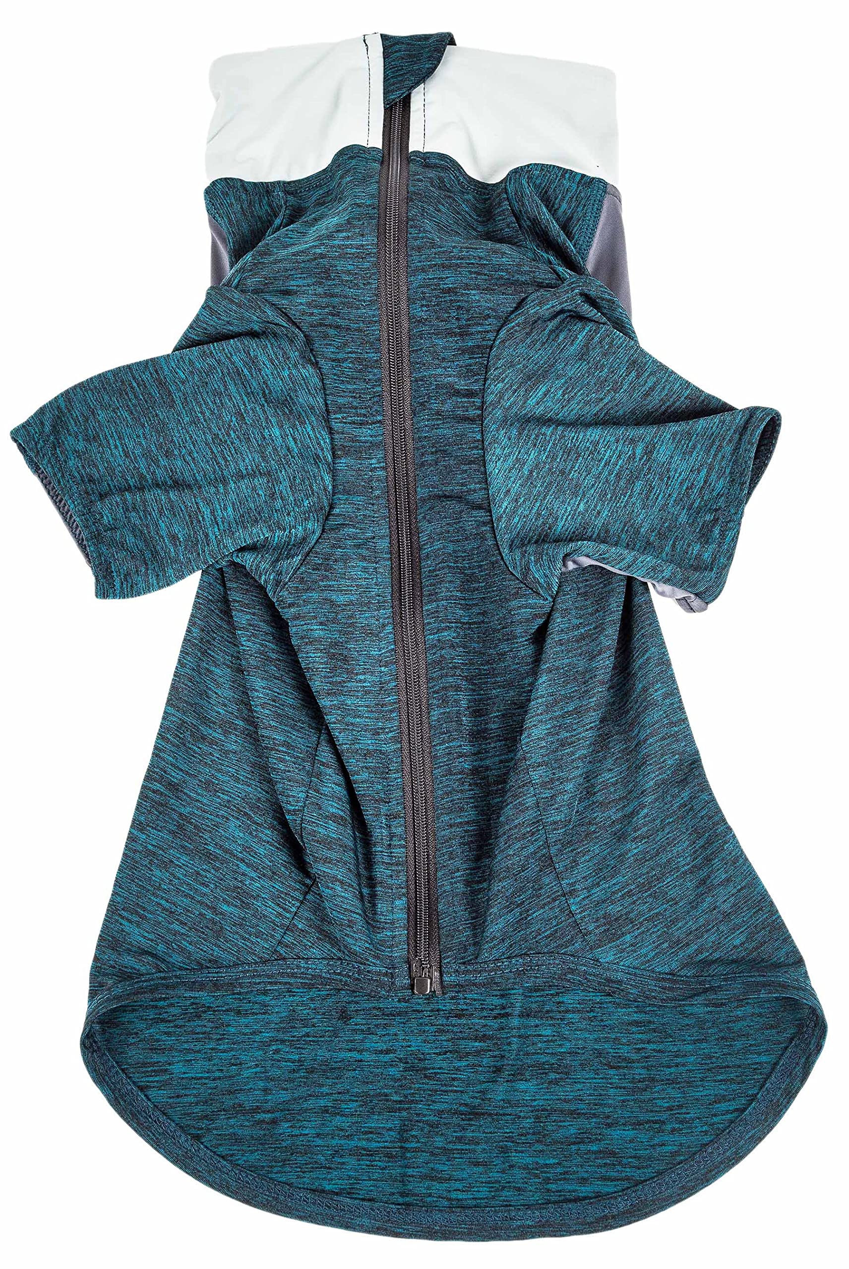 Pet Life ?Active 'Chewitt Wagassy' 4-Way Stretch Performance Long Sleeve Dog T-Shirt, X-Small, Teal