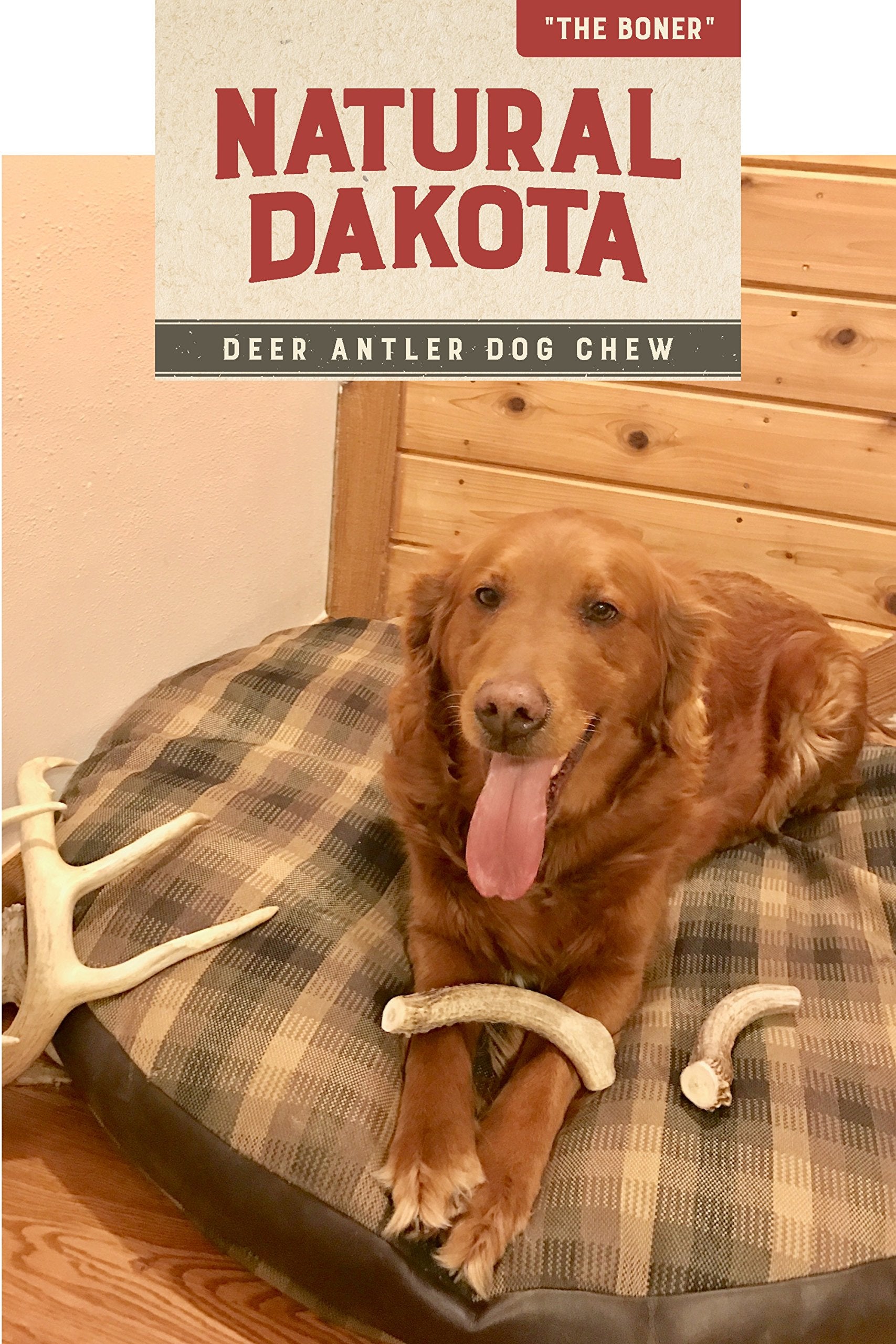 Natural Dakota Premium Deer Antler Chew Toys (Large) The Boner