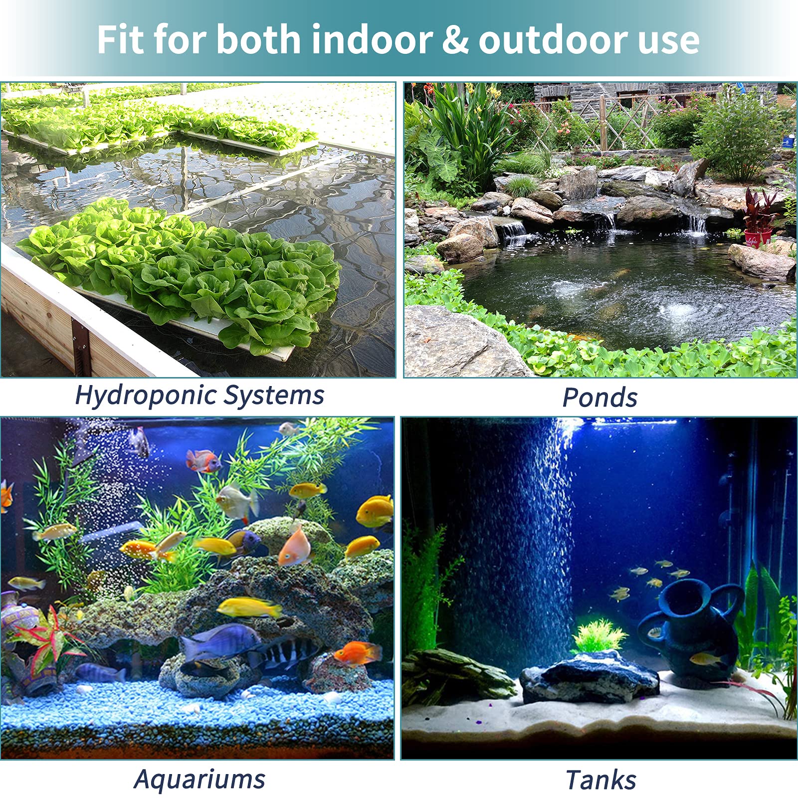 Pawfly 2 Pcs Large Air Stones Cylinder, 4 X 2 Inch Aerator Bubble Diffuser For Ponds, Aquarium Or Fish Tank