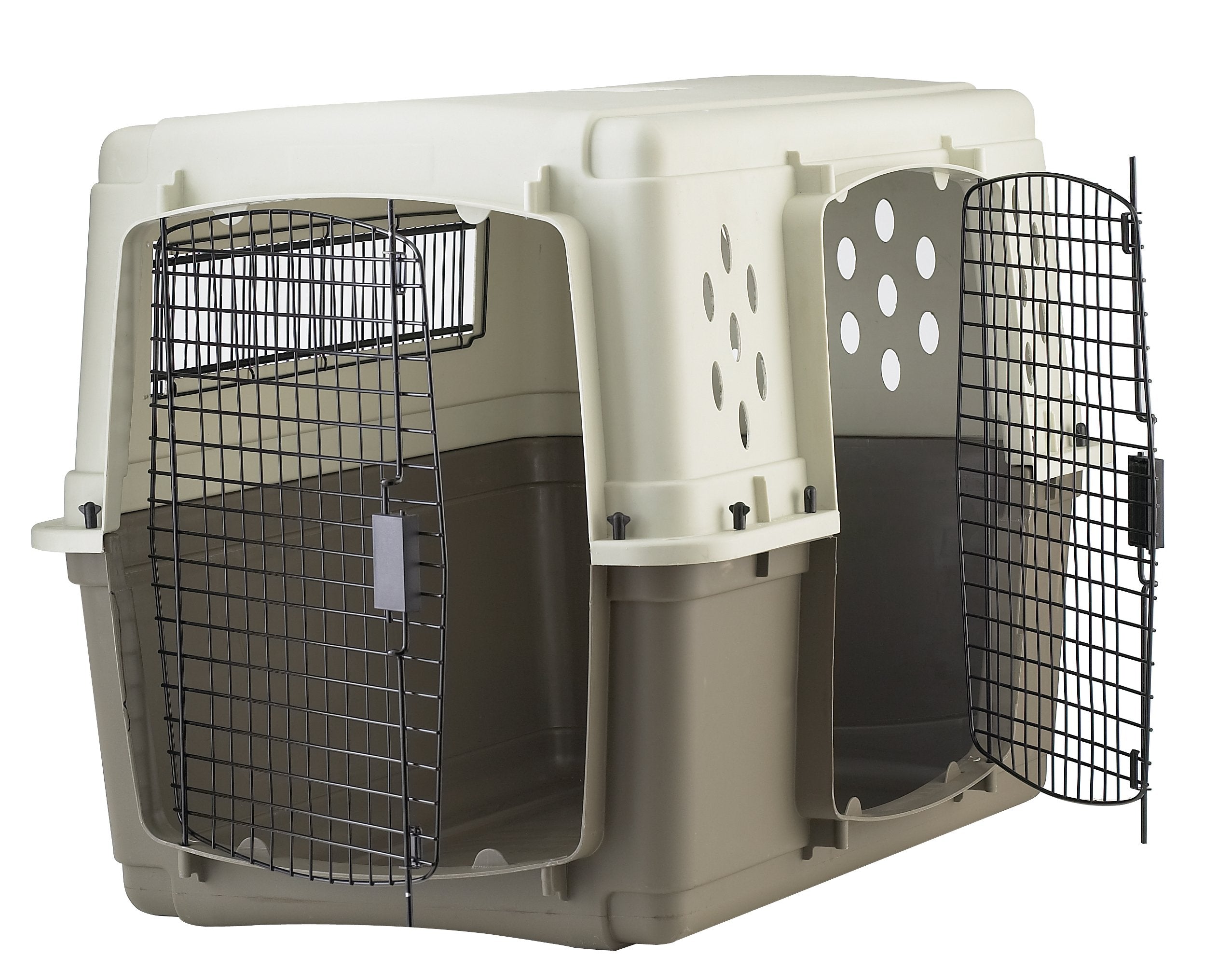 Pet Lodge® Two Door Dog Crate | Designed For Air Transport | Side Door Dog Kennel | Great For Pets Up To 70 Lbs | Large