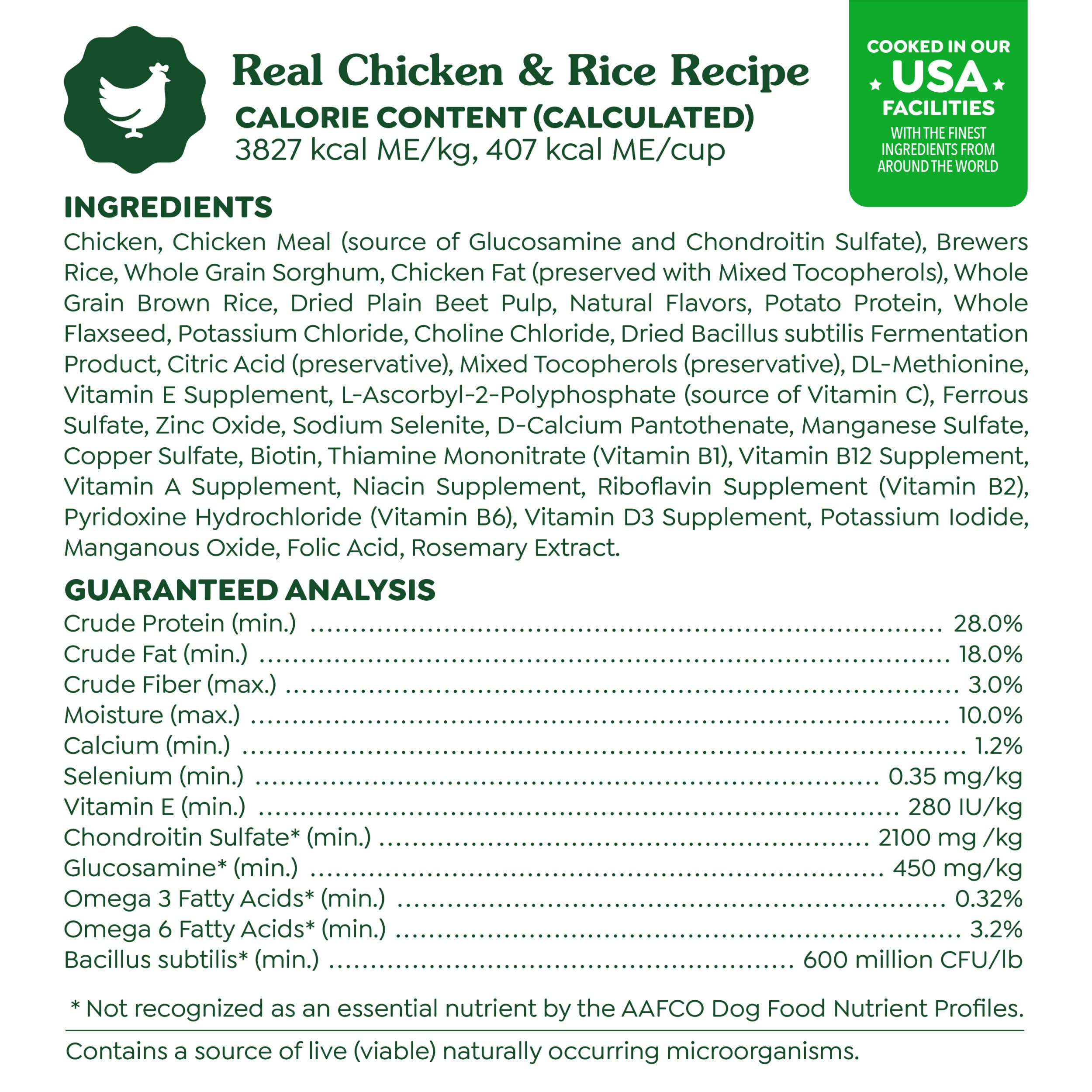 Greenies Smart Essentials Small Breed Adult High Protein Dry Dog Food Real Chicken & Rice Recipe, 27 lb. Bag