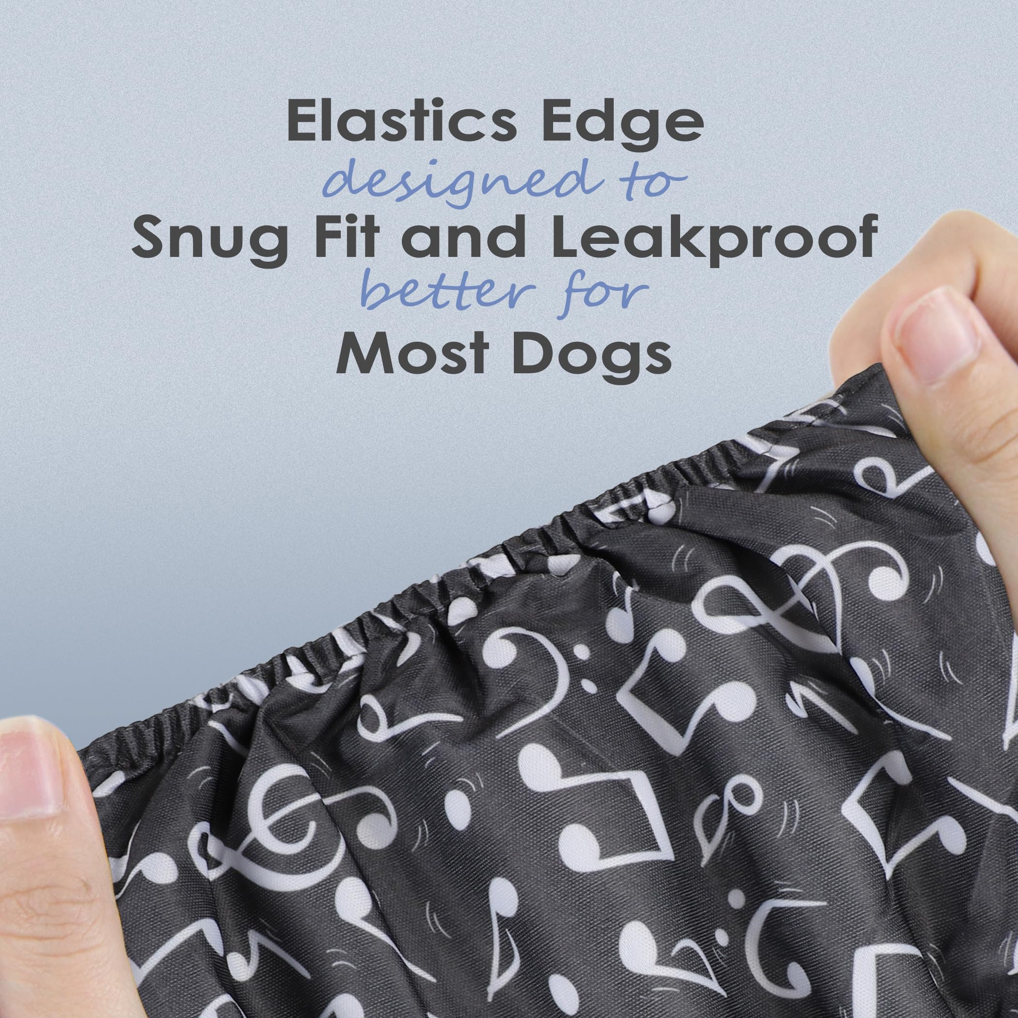 Wegreeco Washable Male Dog Belly Band (Stylish Pattern)- Pack Of 3 - Washable Male Dog Belly Wrap, Dog Diapers Male (Cool Design, Medium)