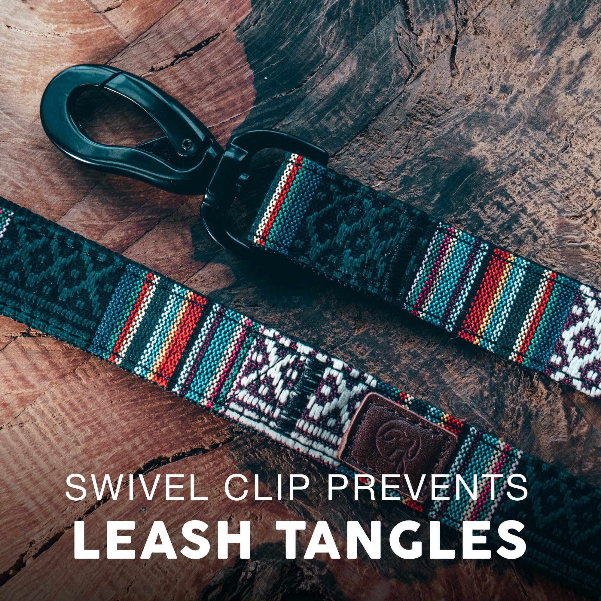 Embark Urban Dog Leashes - Colorful, Strong And Sturdy Nylon Dog Leashes For Small Dogs, Dog Leashes Medium Dogs And Dog Leashes Large Breed Dogs, Heavy Duty Dog Leash (Mayan, 4 Ft Dog Leash)