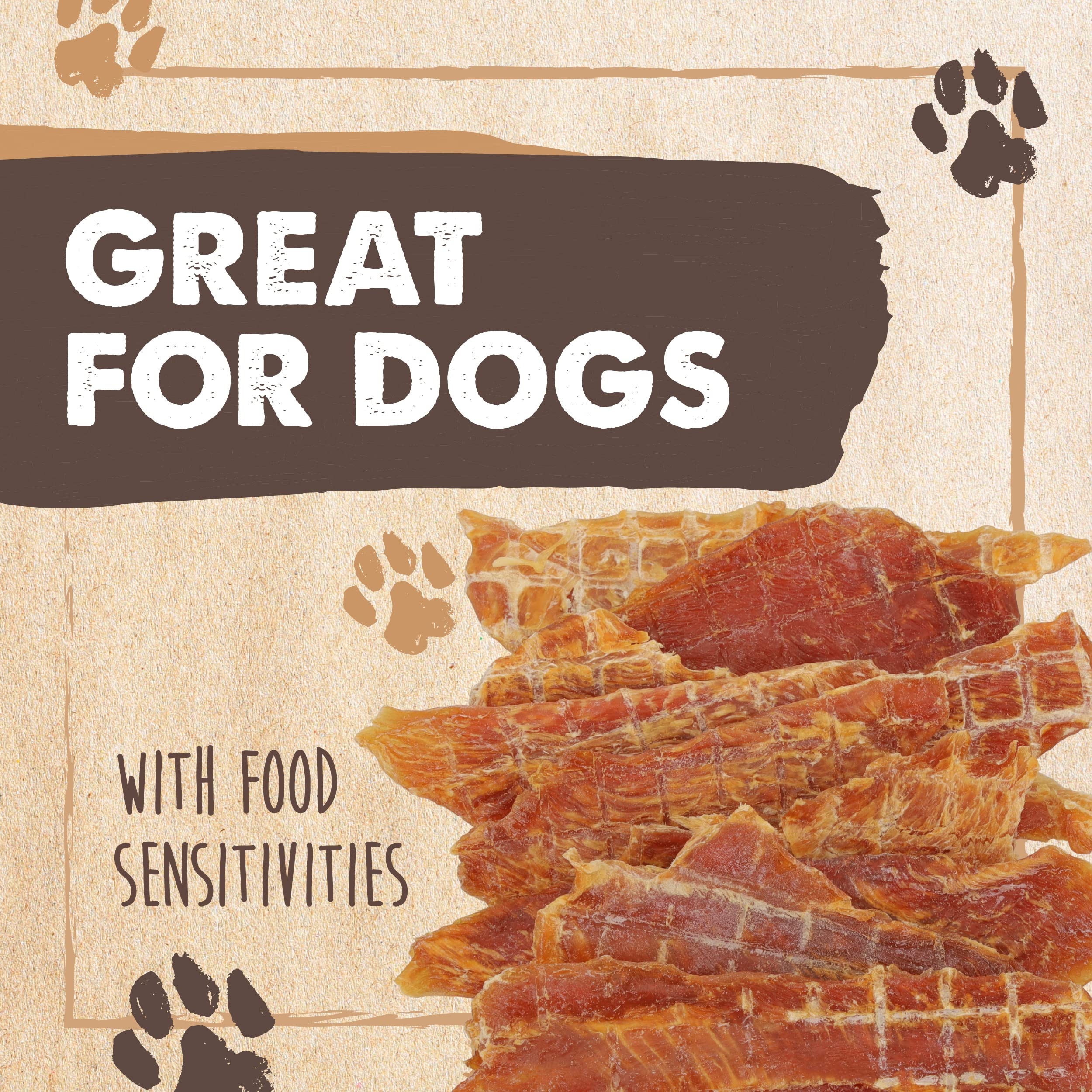 Mighty Paw Naturals Chicken Jerky Dog Treats | Chicken Jerky for Small, Medium and Large Breeds. All Natural Dog Treats. Natural