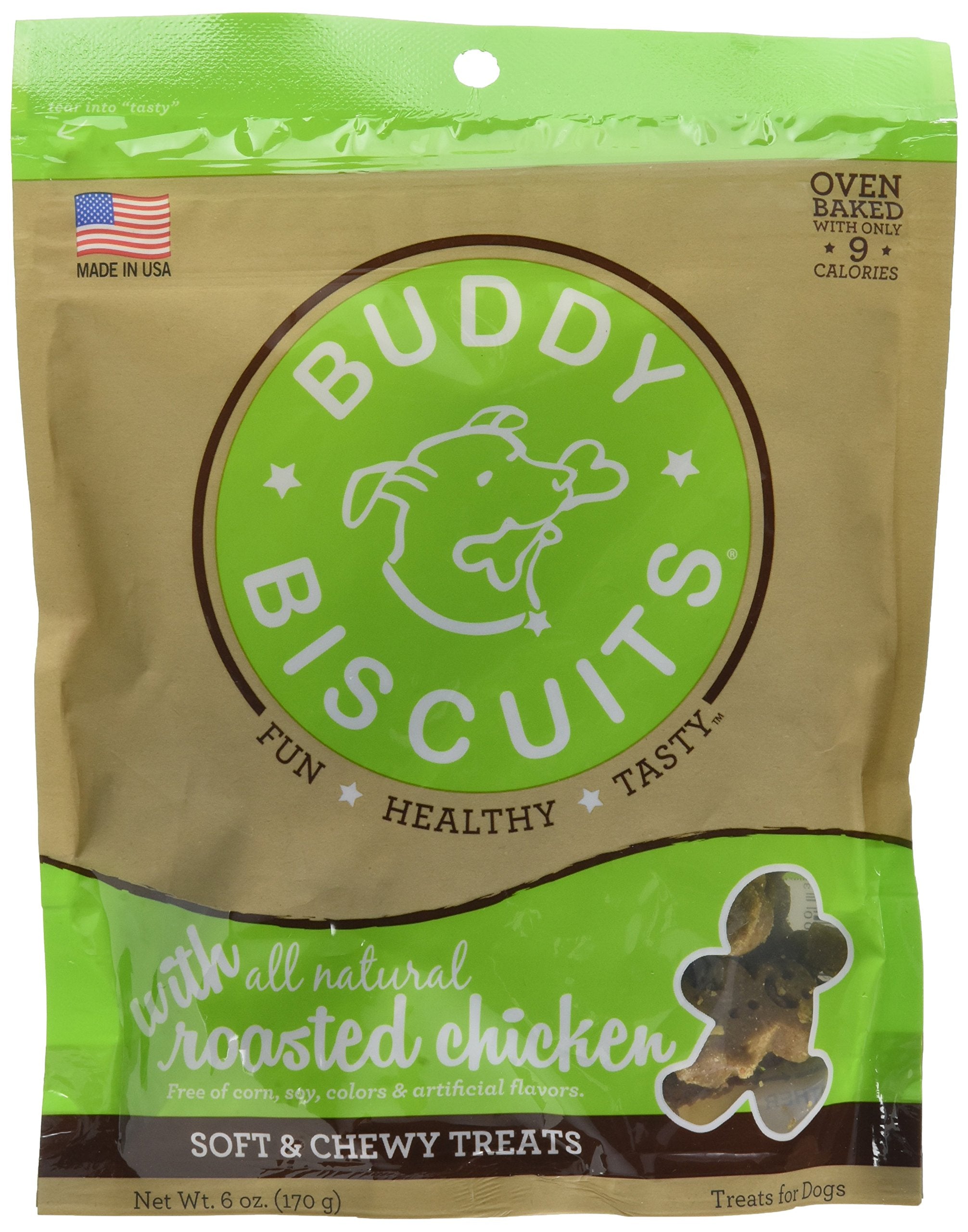 Cloud Star Soft & Chewy Buddy Biscuits - 6 Ounces - Roasted Chicken Flavor