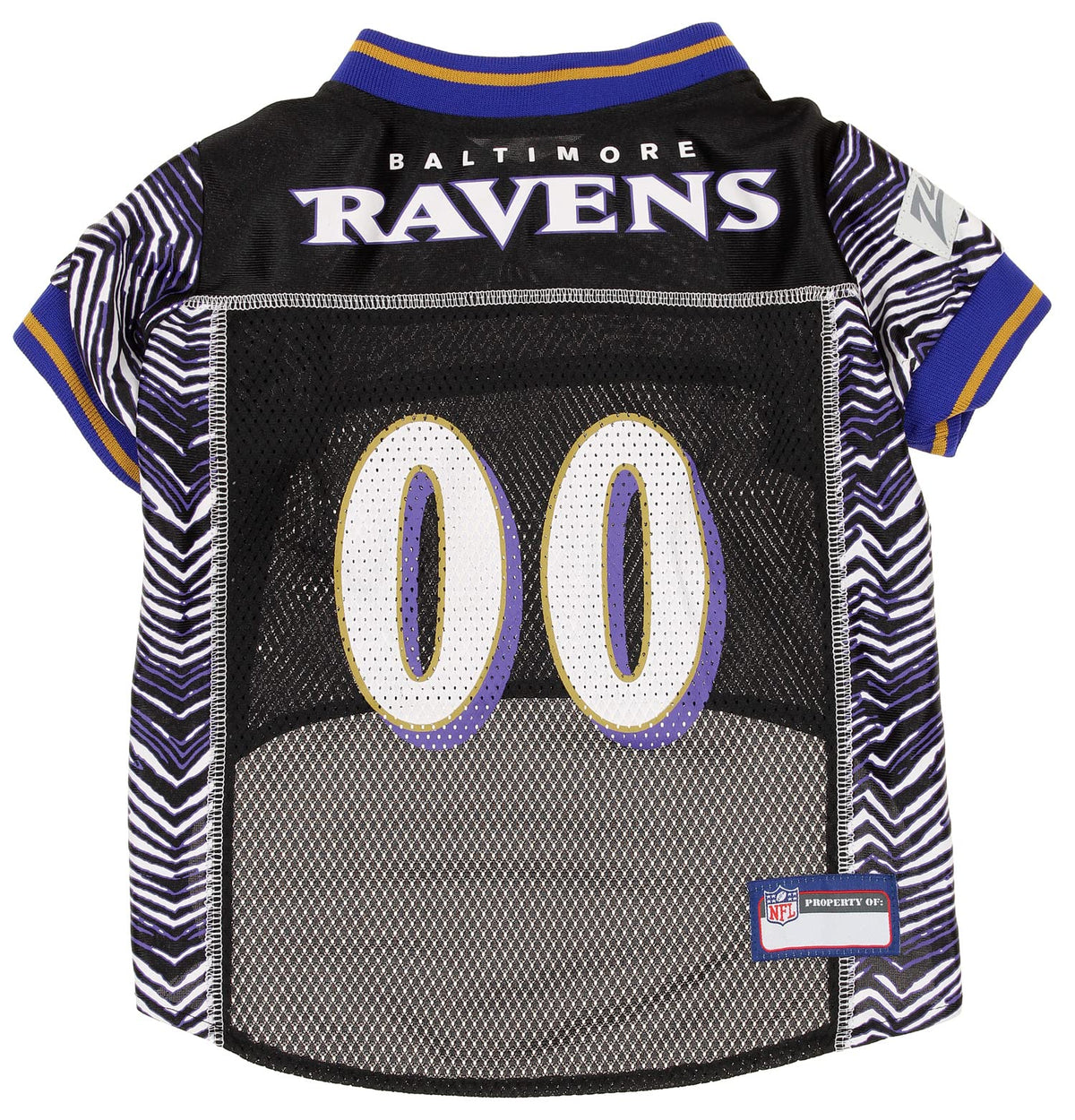 Zubaz Nfl Team Pet Jersey For Dogs, Baltimore Ravens, X-Small