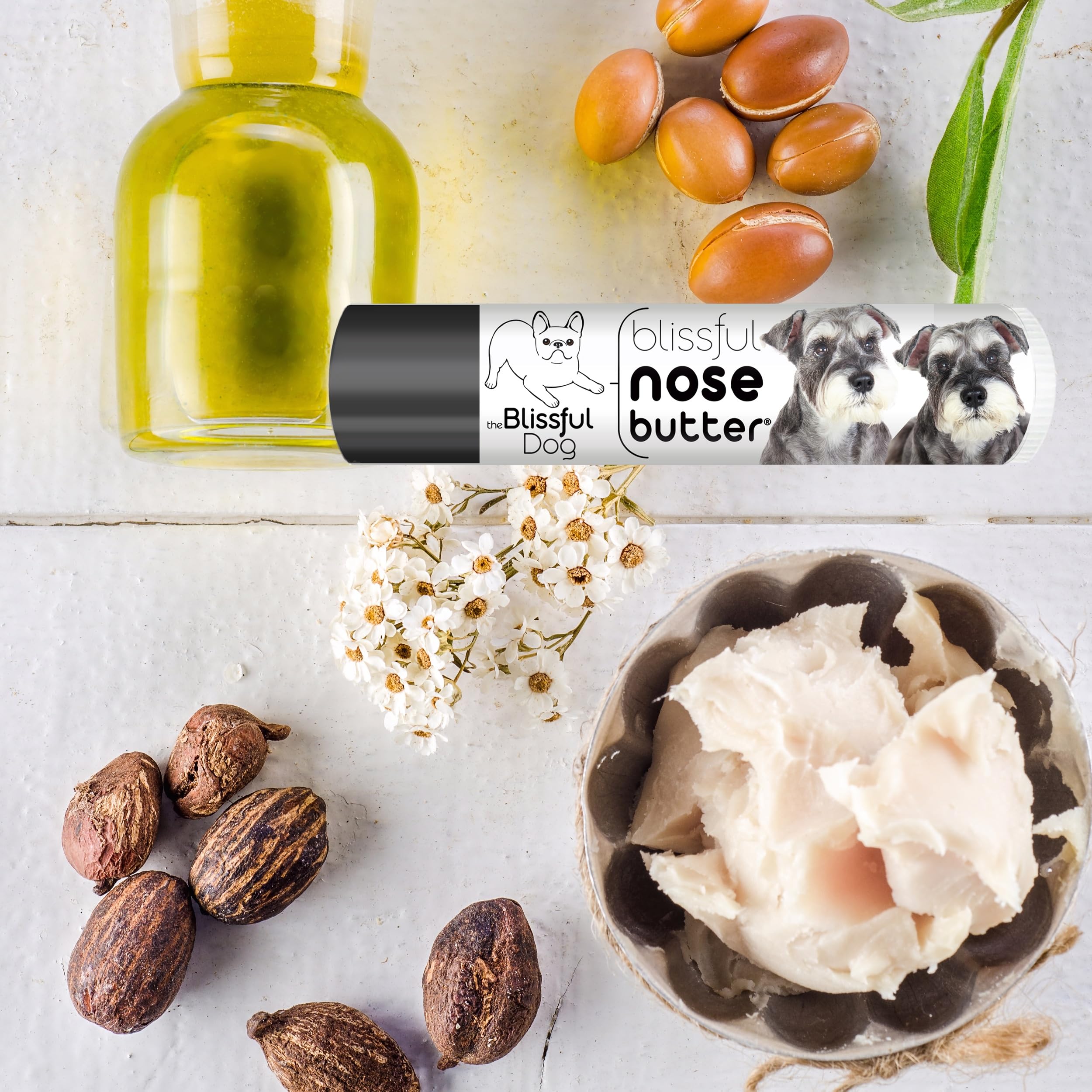 The Blissful Dog Schnauzer Unscented Nose Butter - Dog Nose Butter, 0.15 Ounce