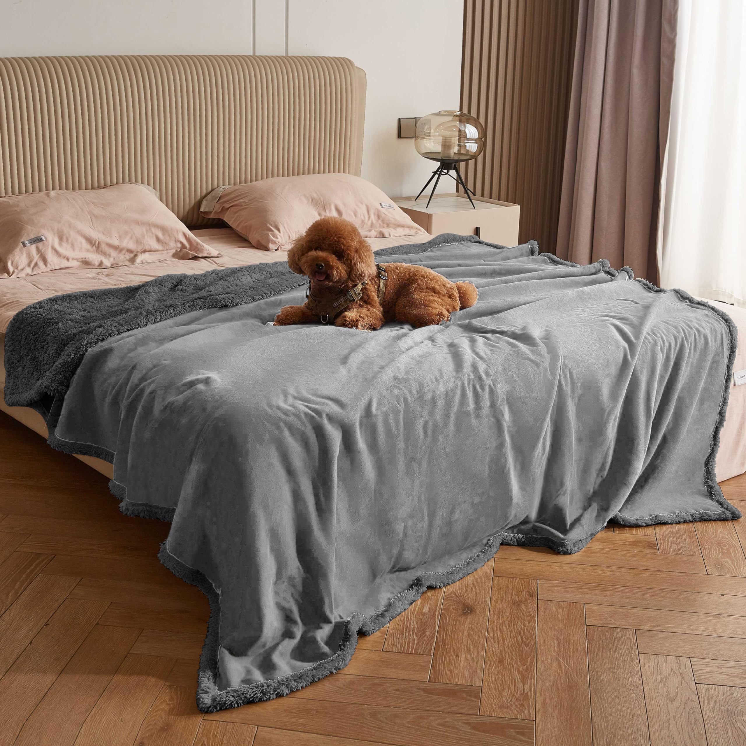 Kritter Planet Waterproof Bed Blanket for Couples, Washable Stain Proof Pad Bed Cover, Reversible Leakproof Protector, Liquid Pe