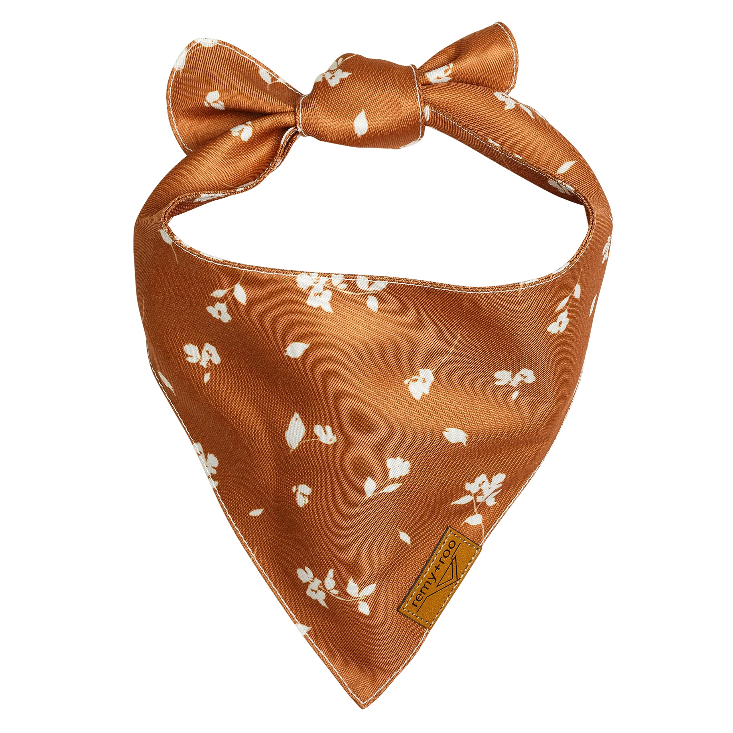 Remy+Roo Large Spring Dog Bandanas - 4 Pack Emily Set | Premium Durable Adjustable Polyester Fabric Dog Scarfs | Patented Shape