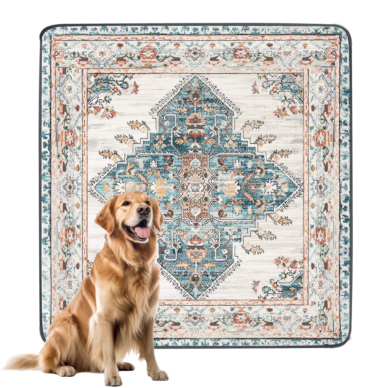 SCLOSE Extra Large Washable Pee Pads for Dogs, 72  x 72  Reusable Puppy Pads, Super Absorbent Dog Pee Pads, Waterproof Bed Pads,